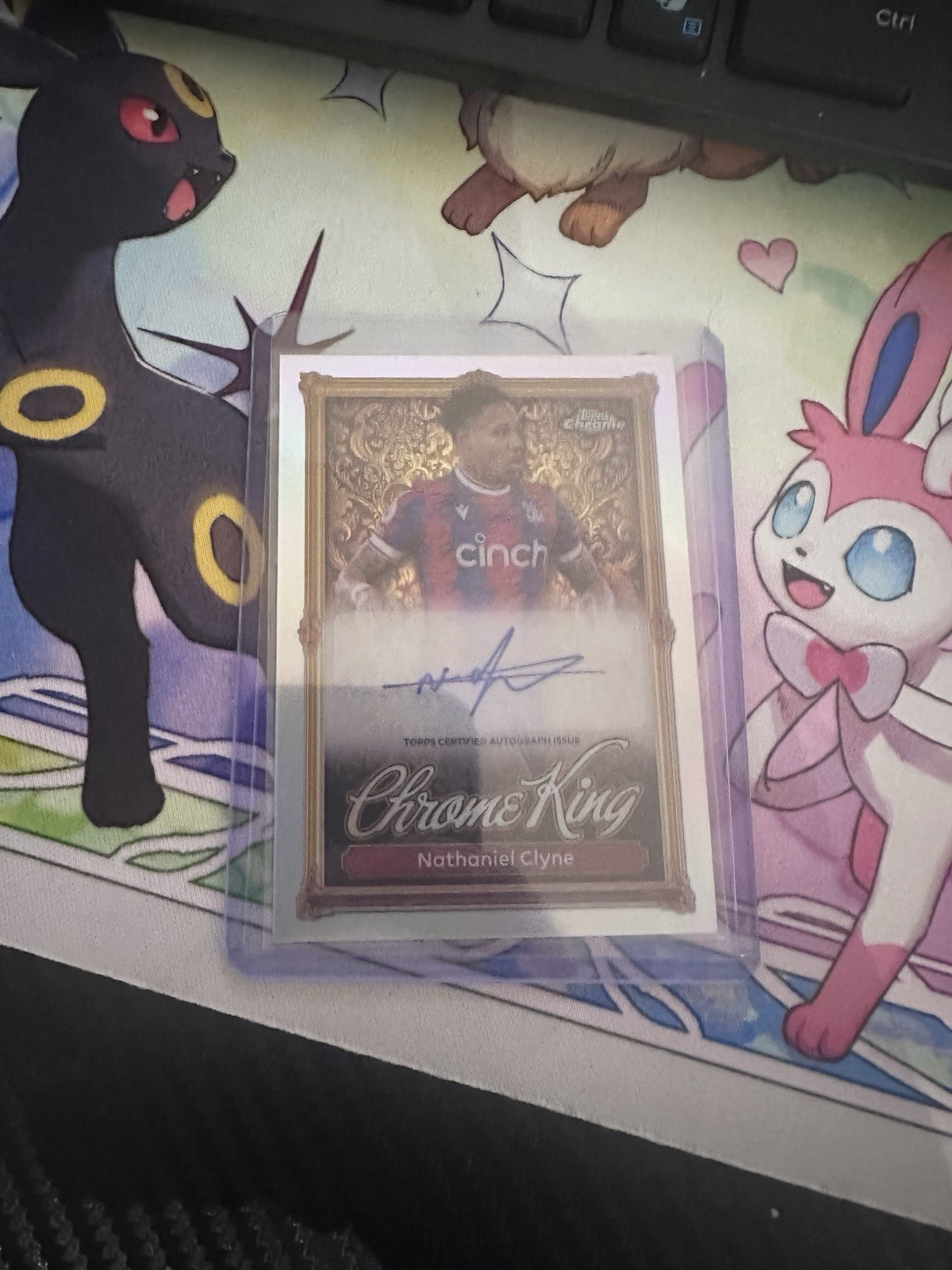 Topps 2025/2026 Nathaniel Clyne Crystal Palace Chrome King Premier League Auto for sale on Ebay