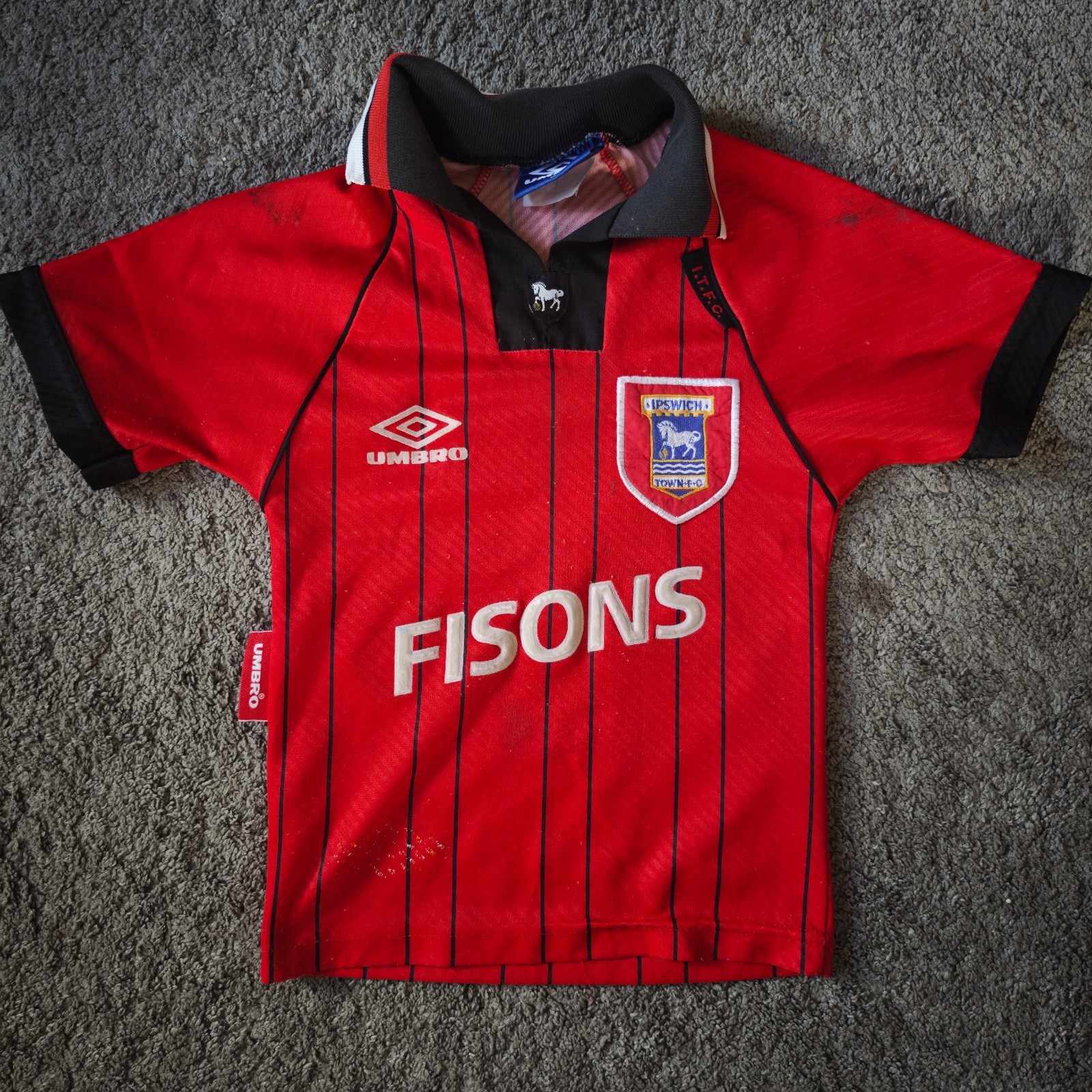 Ipswich Town Football Club 1994-95 Away Shirt (Child) for sale on Ebay