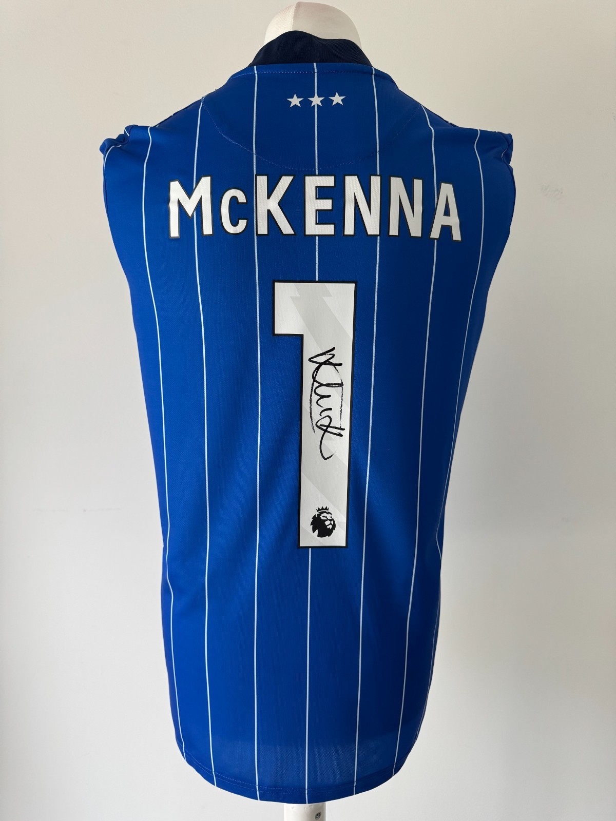 Signed KIERAN MCKENNA Shirt - Ipswich Town - PROOF/COA - Manchester United for sale on Ebay
