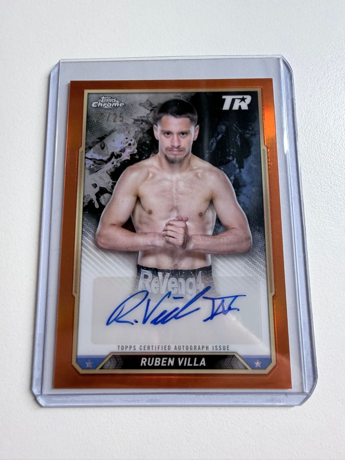 2024 Topps Chrome Boxing - RUBEN VILLA /25 - Featherweight - Auto for sale on Ebay