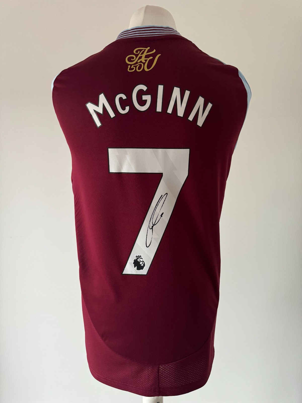 Signed JOHN MCGINN Shirt - Aston Villa - PROOF/COA - Scotland St Mirren for sale on Ebay