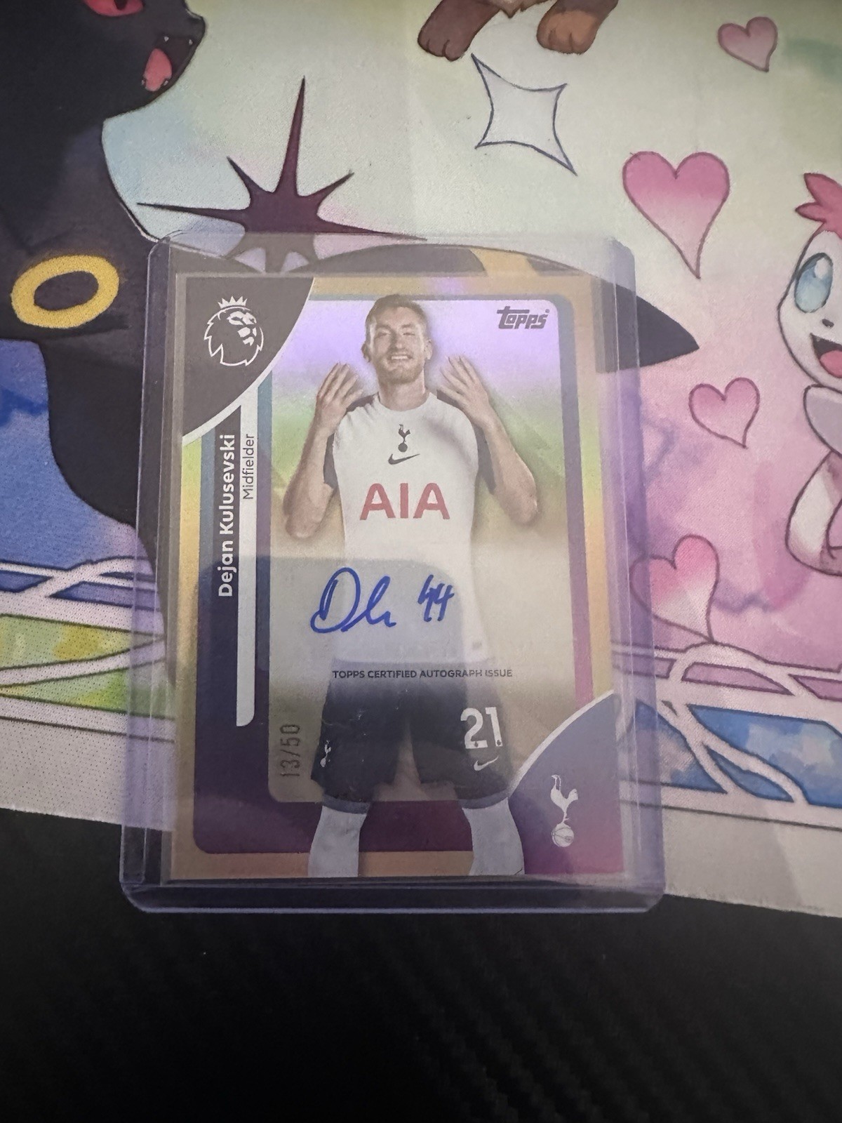 Topps Dejan Kulusevski Numbered Auto Out Of /50 Premier League Tottenham Hotspur for sale on Ebay