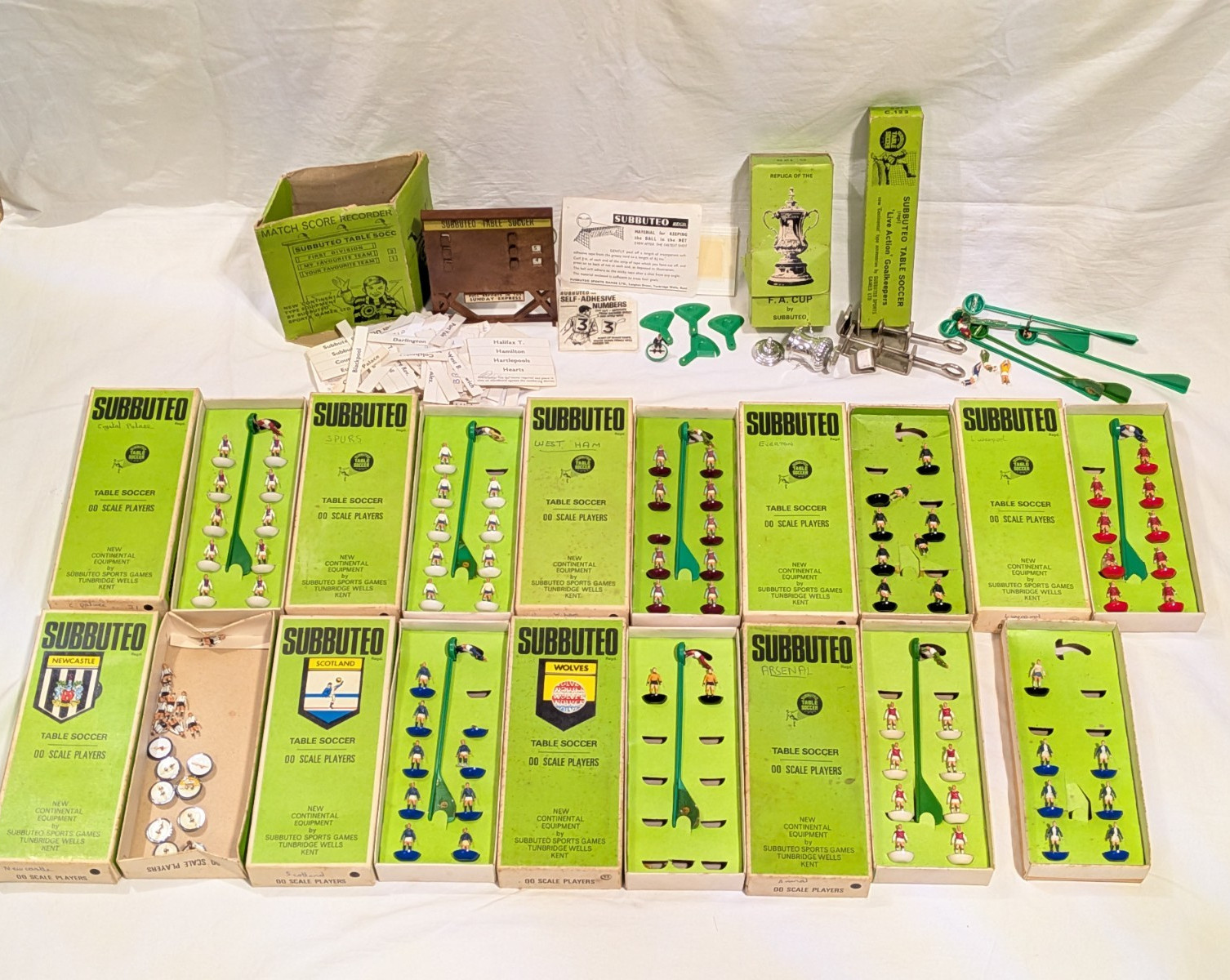 Vintage Subbuteo HW Team & Accessories Spares Job Lot Bundle c 1970's for sale on Ebay