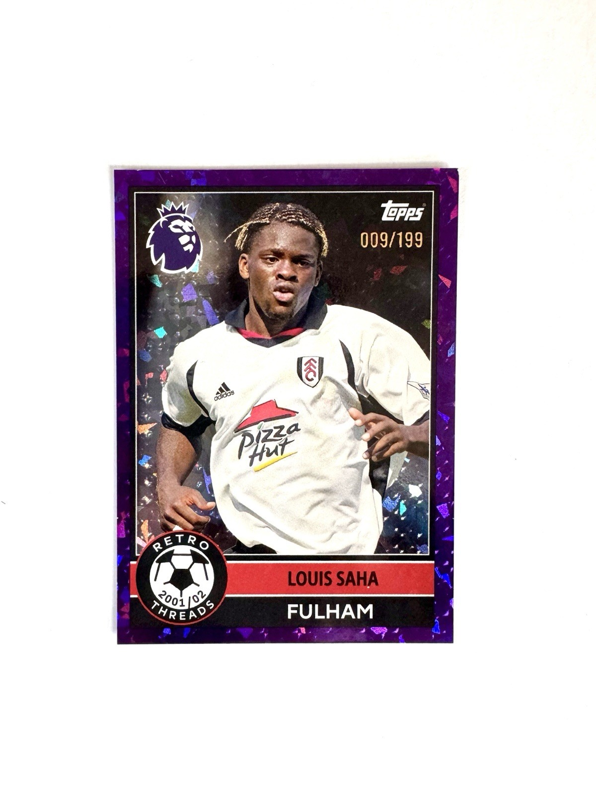 Topps Louis Saha Retro Threads 2025/26 Premier League Fulham #390 Parallel /199 for sale on Ebay