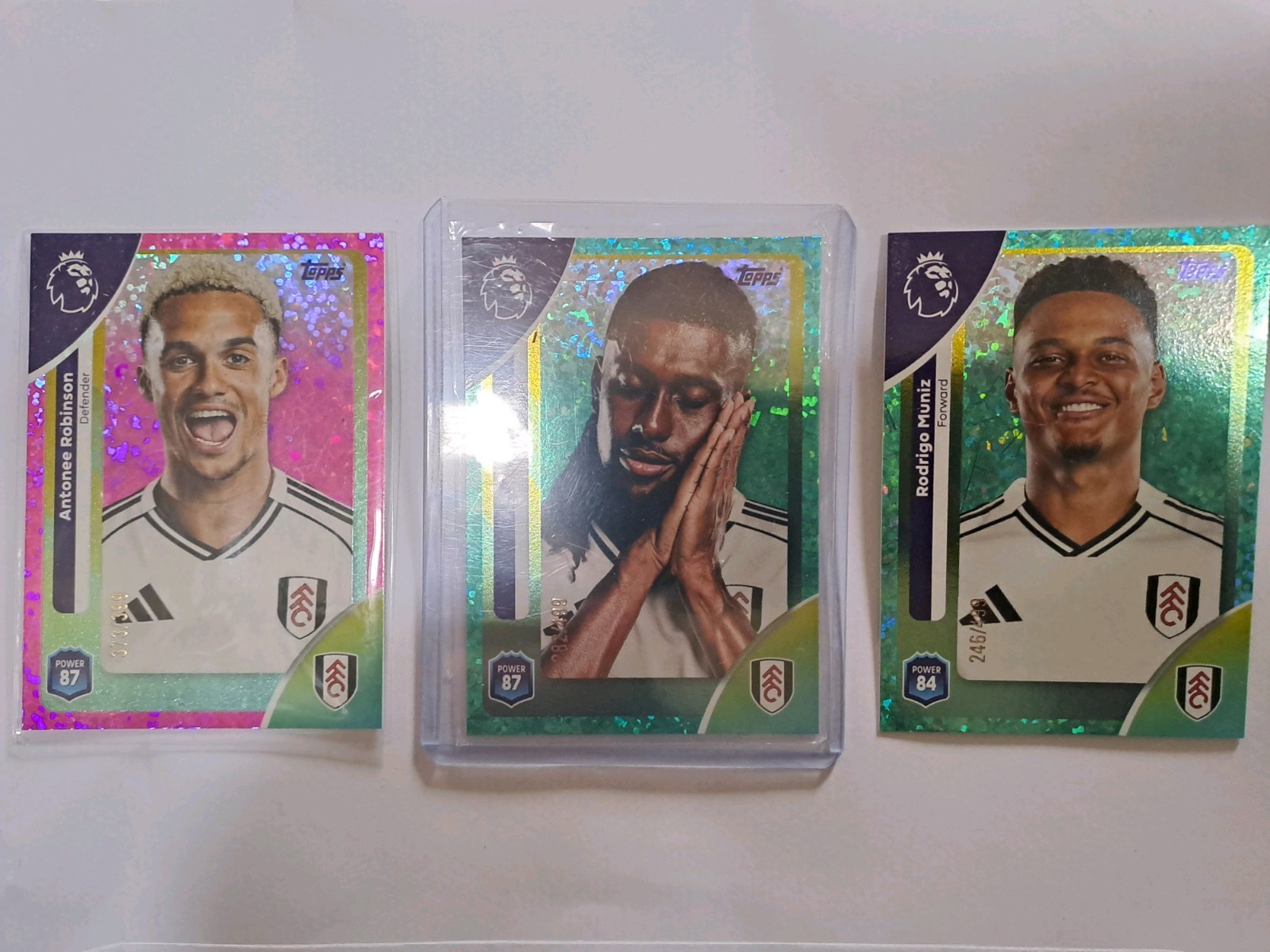 Topps Premier League Fulham Bundle Of 3 Numbered Parallels Robinson,Iwobi, Muniz for sale on Ebay