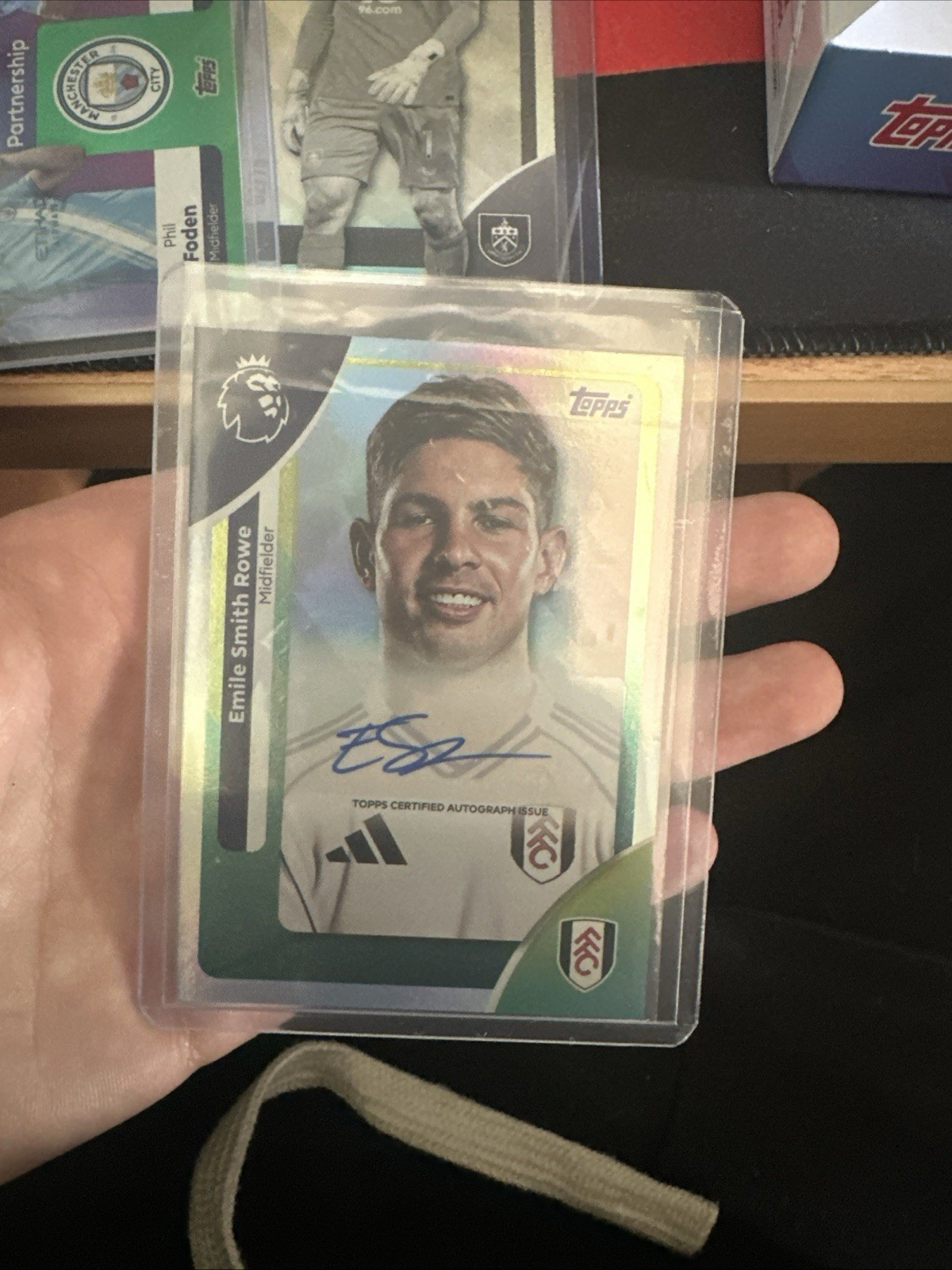 Topps Premier League 2026 Signed Smith Rowe Fulham Base Card for sale on Ebay