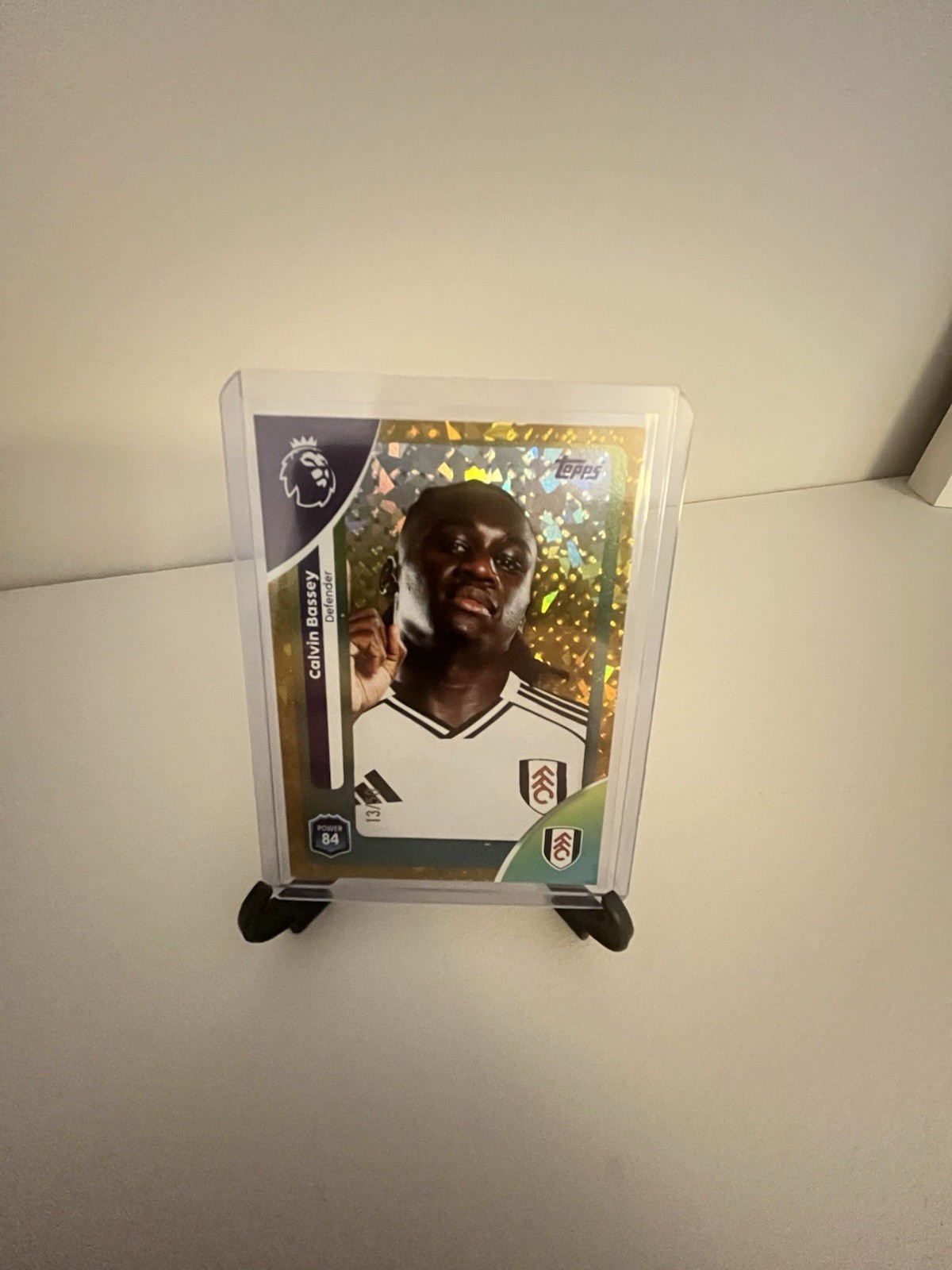 TOPPS PREMIER LEAGUE - CALVIN BASSEY FULHAM GOLD MINI DIAMOND PARALLEL /50 for sale on Ebay