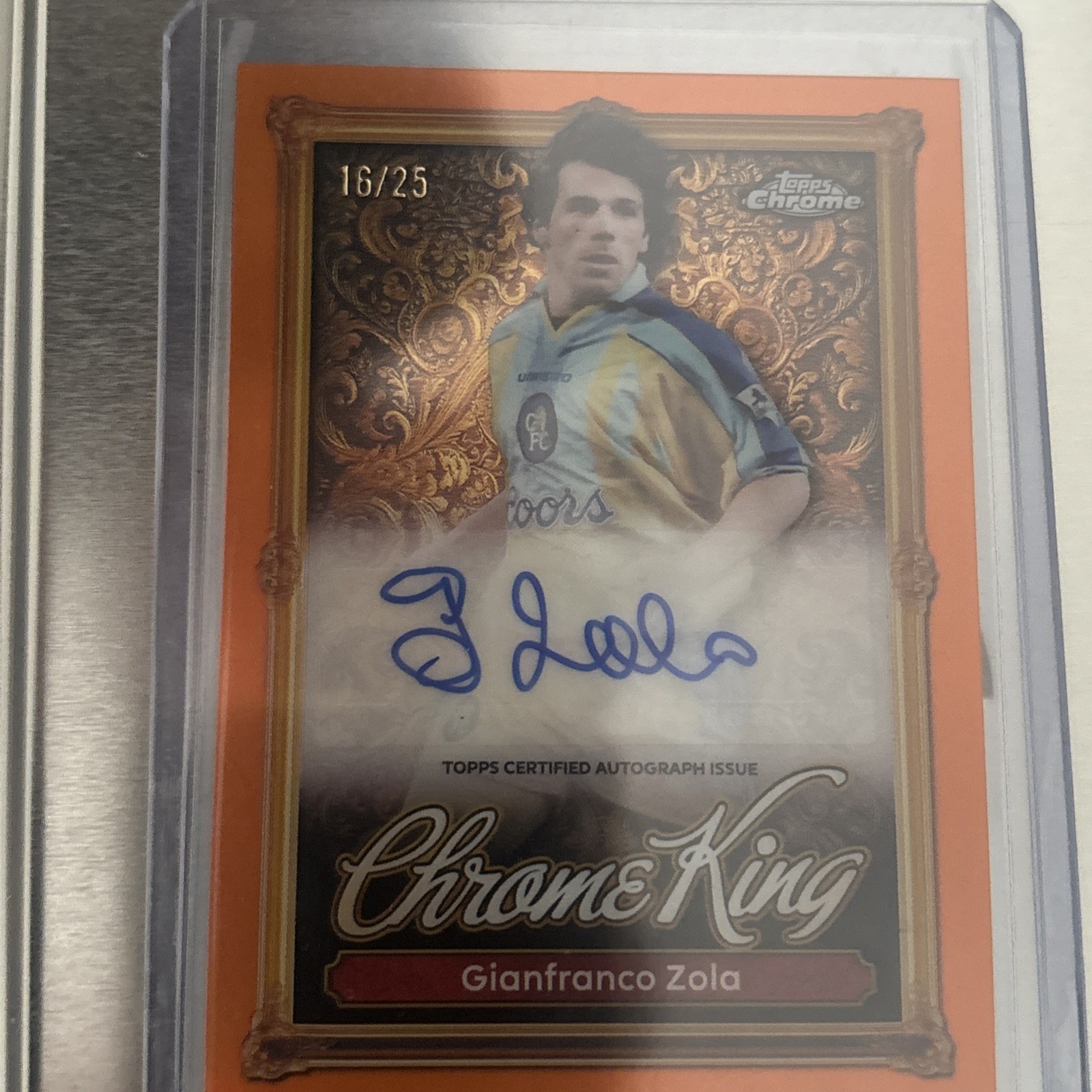 Topps Premier League Chrome King Gianfranco Zola Chelsea for sale on Ebay