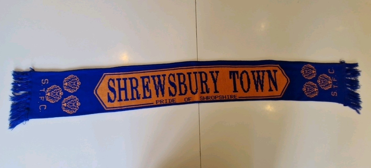 Shrewsbury Town FC Vintage Scarf for sale on Ebay