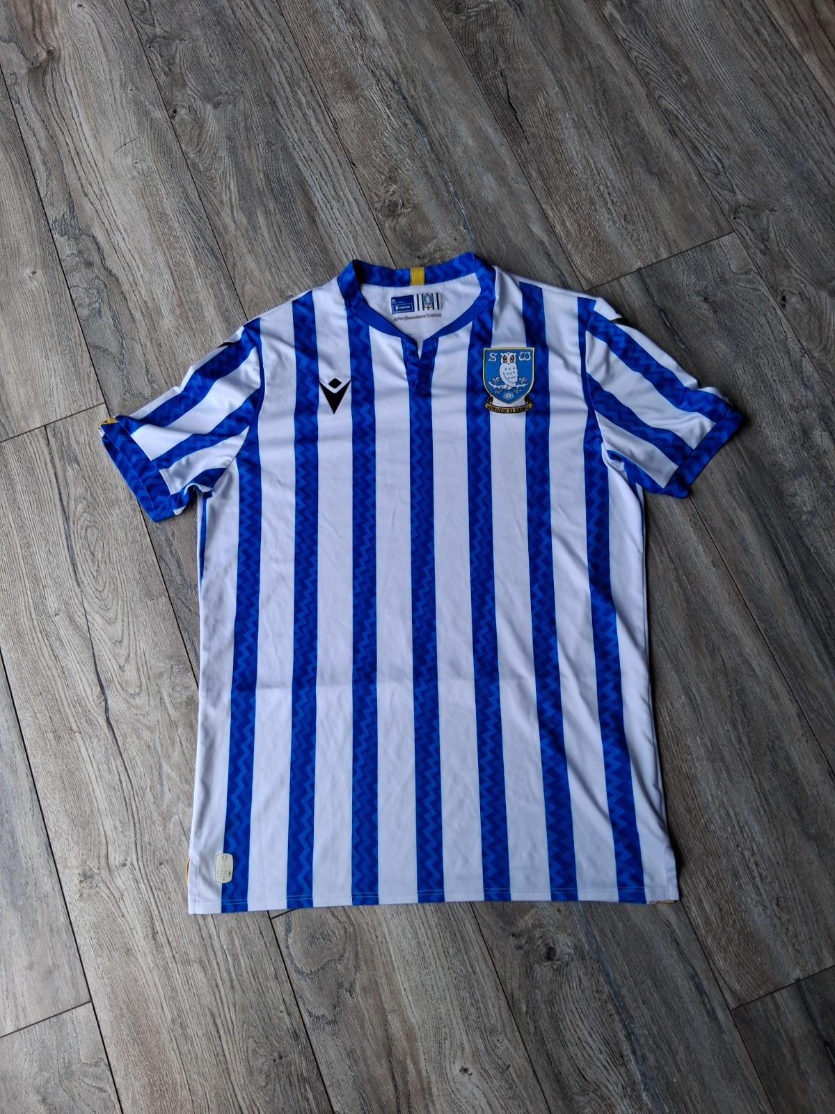 Macron Sheffield Wednesday the owls shirt 24-25 large boys for sale on Ebay