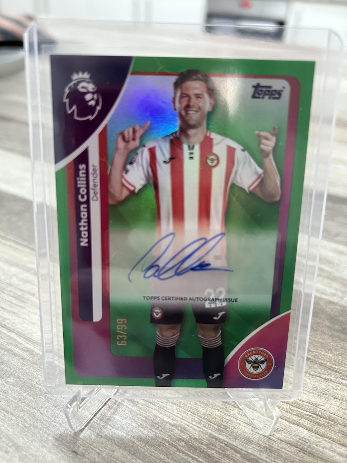 Nathan Collins /99 Topps 25/26 Premier League Brentford for sale on Ebay