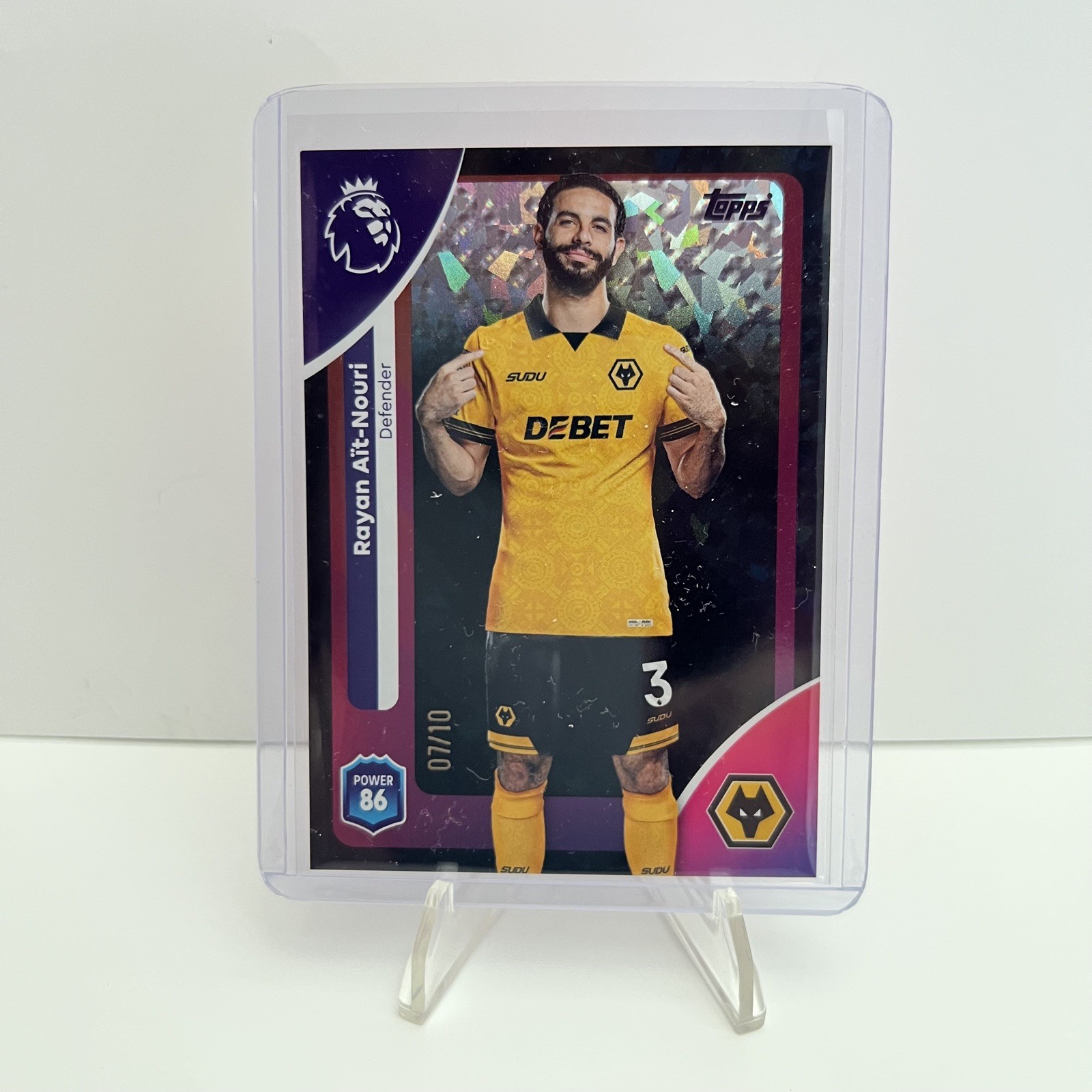 Topps Premier League 2025 Rayan Ait-Nouri Black Diamond Wolves /10 for sale on Ebay