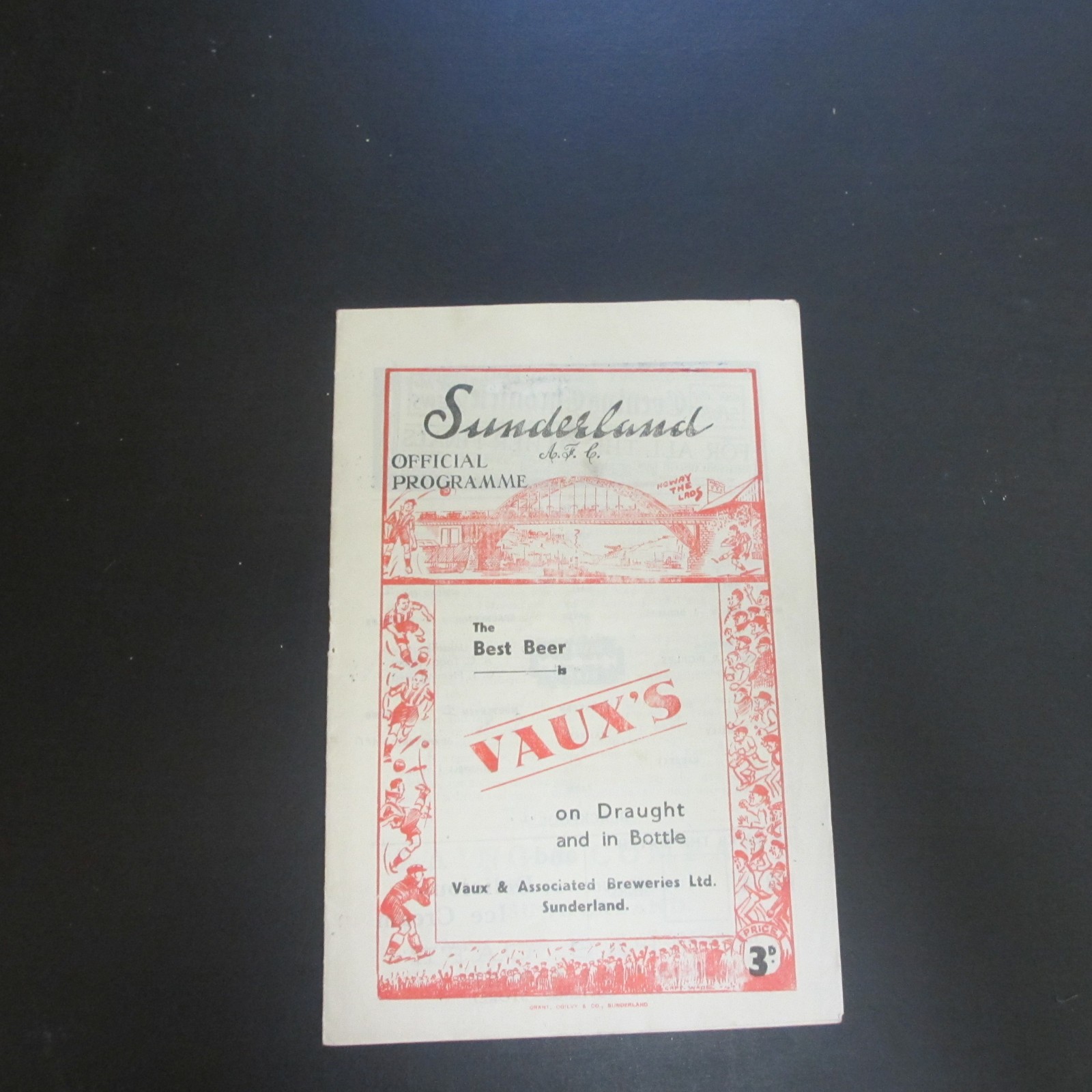 Sunderland v Blackpool Div 1 1948/9 for sale on Ebay