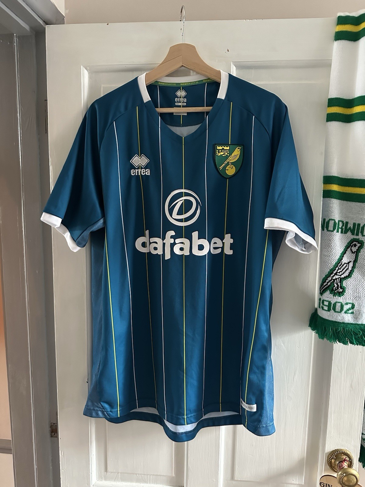 Norwich City Football Club 20/21 Away Shirt Errea CANTWELL Size XXL for sale on Ebay
