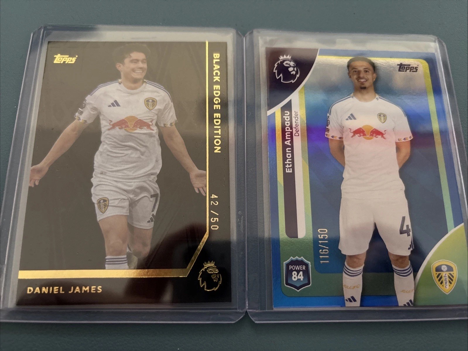 Dan James Topps Black Edge 42/50 Ethan Ampadu/150 Leeds United Premier League for sale on Ebay