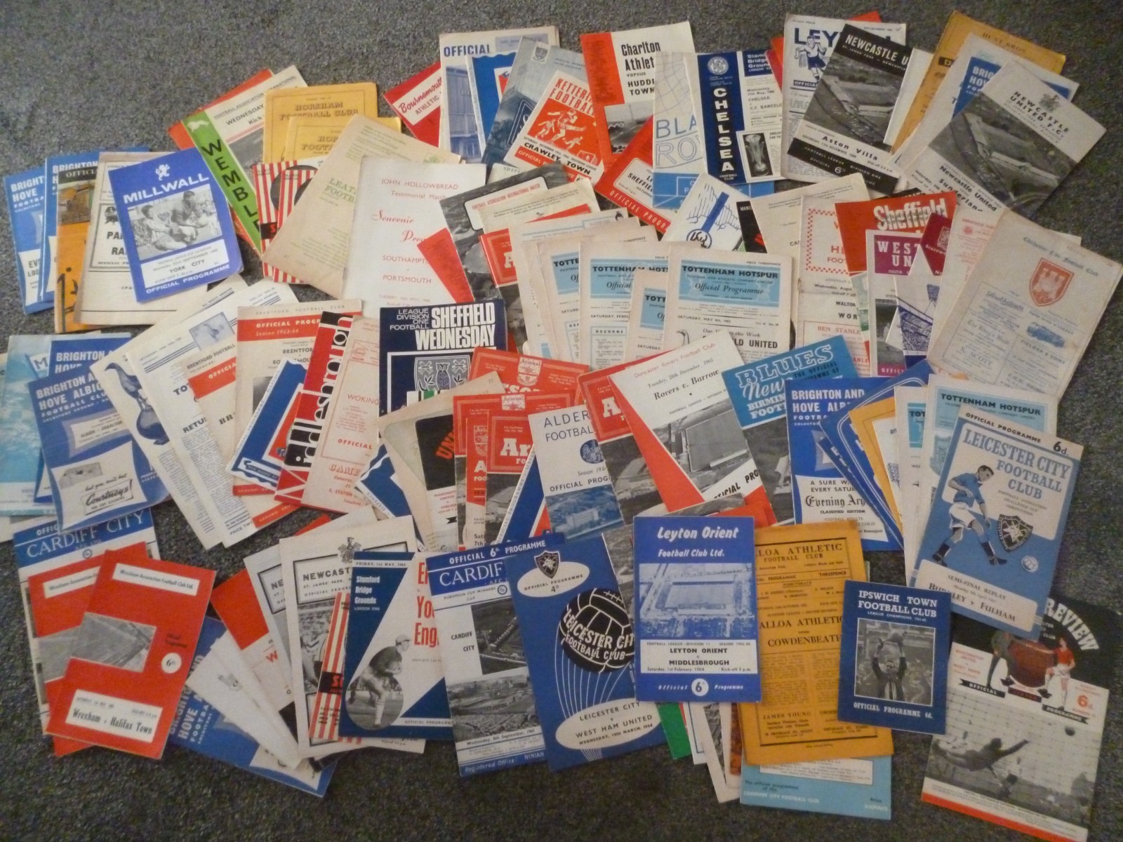 x111 - Football Programmes ( ALL 1960 - 1966 ) Collection JobLot Early MID 1960s for sale on Ebay