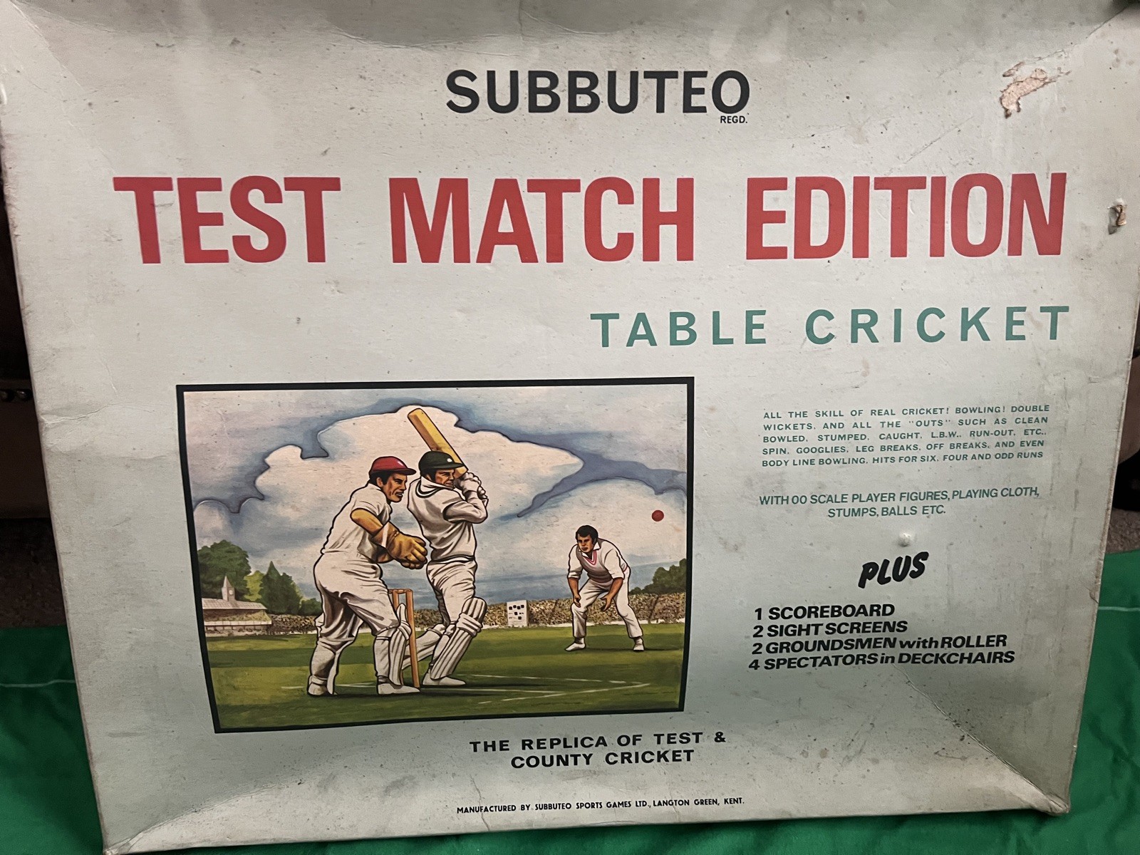 Subbuteo Cricket Set Match Edition for sale on Ebay