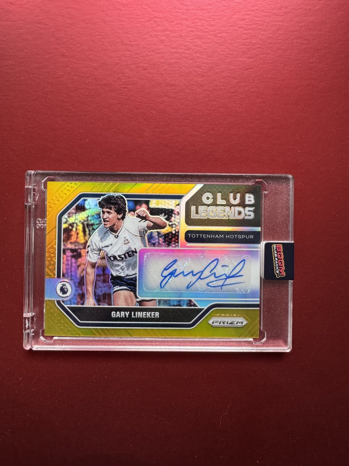 Gary Lineker Auto 1/10 First Print 2021-22 Panini  Prizm Club Legend Tottenham for sale on Ebay