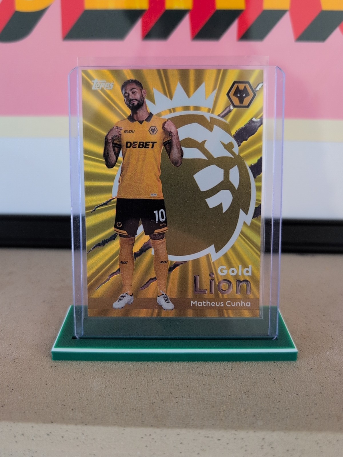 Matheus Cunha - Gold Lion - Topps Premier League 2026  Wolves Manchester United for sale on Ebay