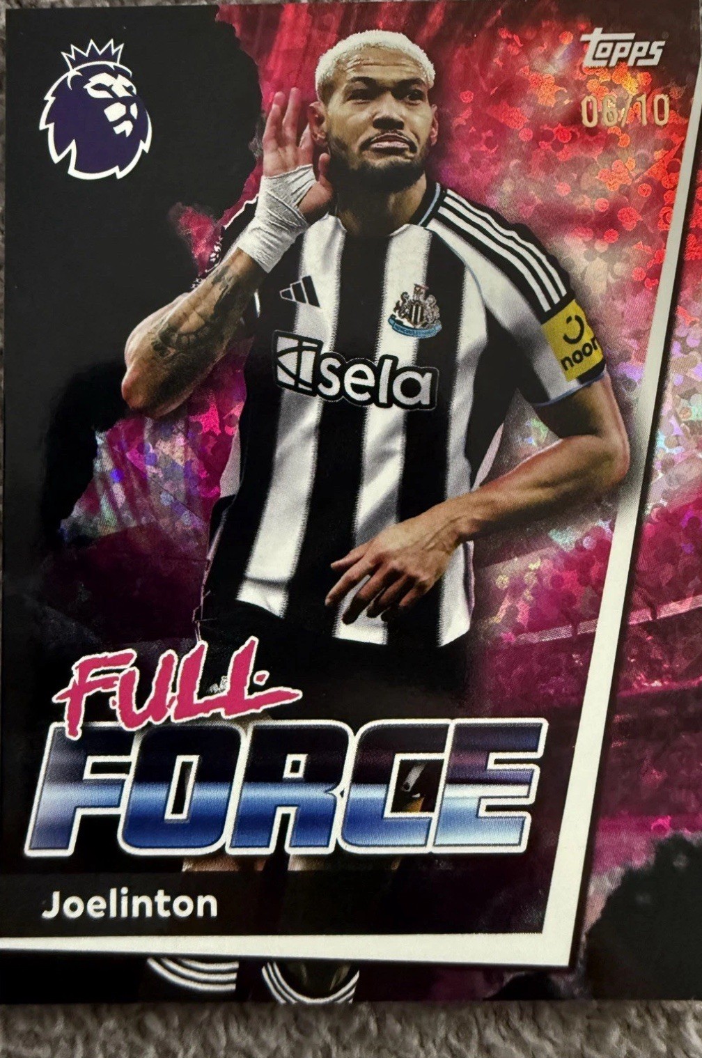 Topps Premier League 2026 Joelinton full force 06/10 Newcastle United sparkle for sale on Ebay