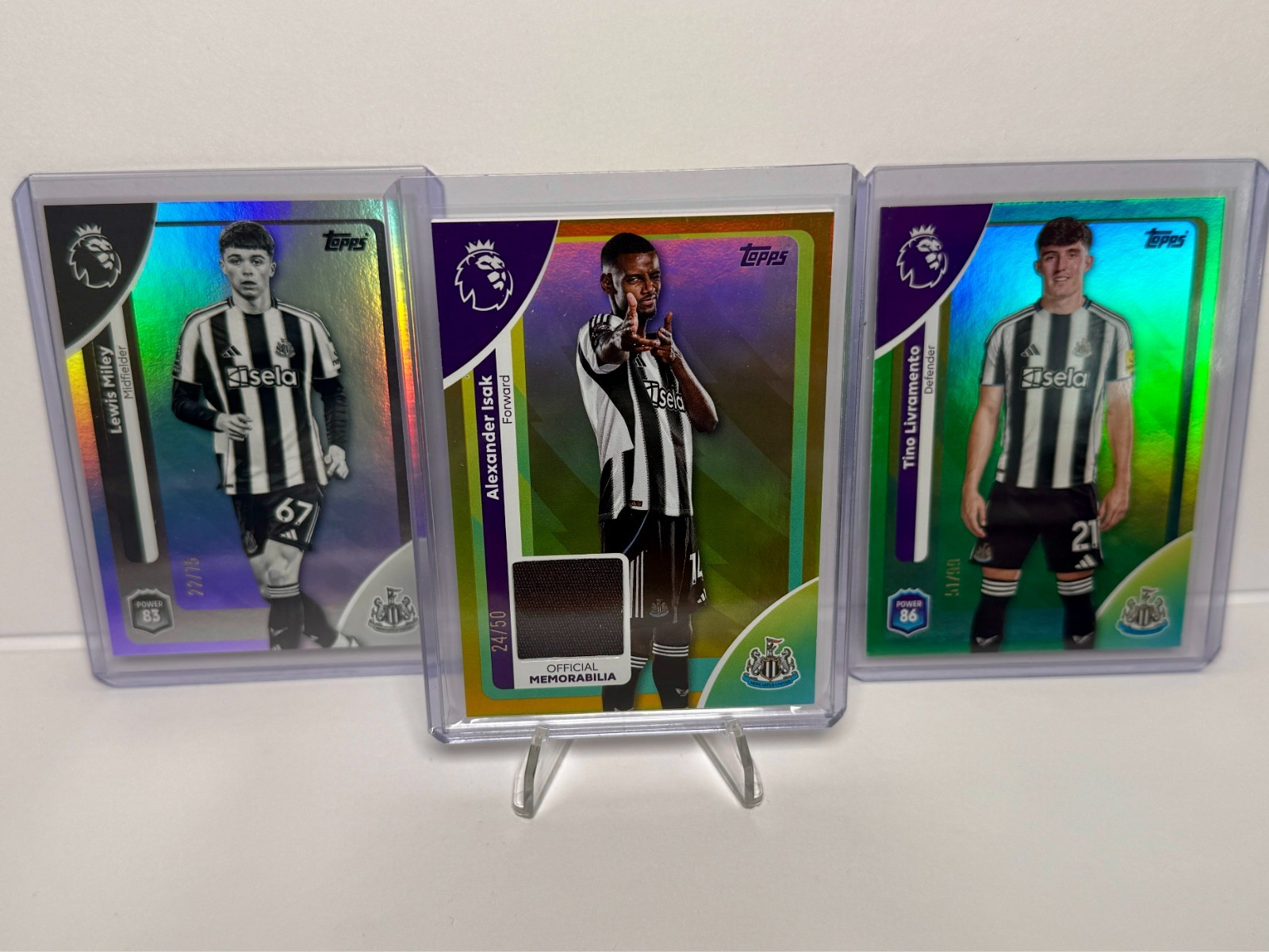 Topps Premier League 2025/26 - ALEXANDER ISAK Patch /50 + Numbered - Newcastle for sale on Ebay