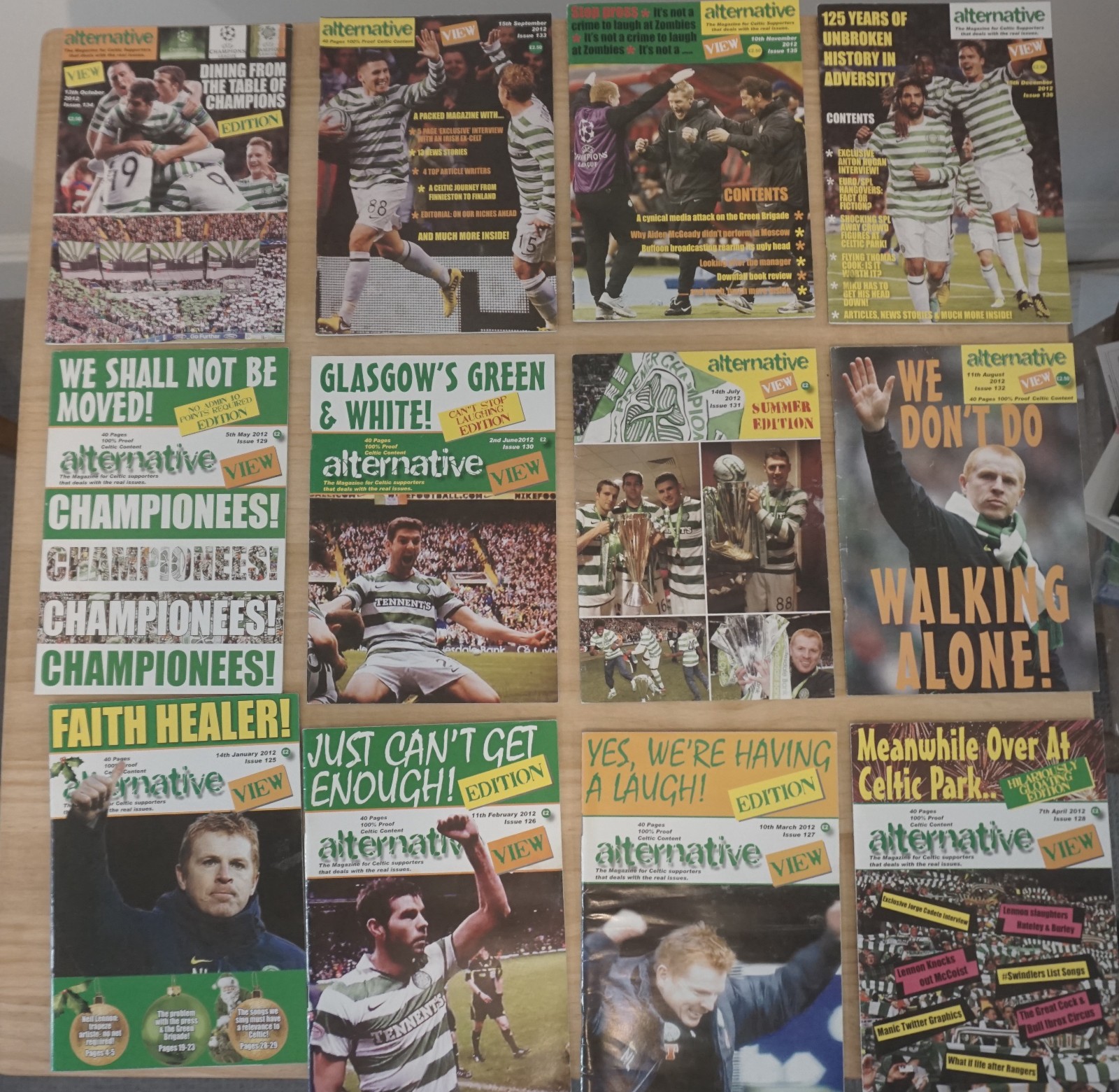 Alternative View - 44 Issues of the Alternative View Celtic FC Magazine for sale on Ebay