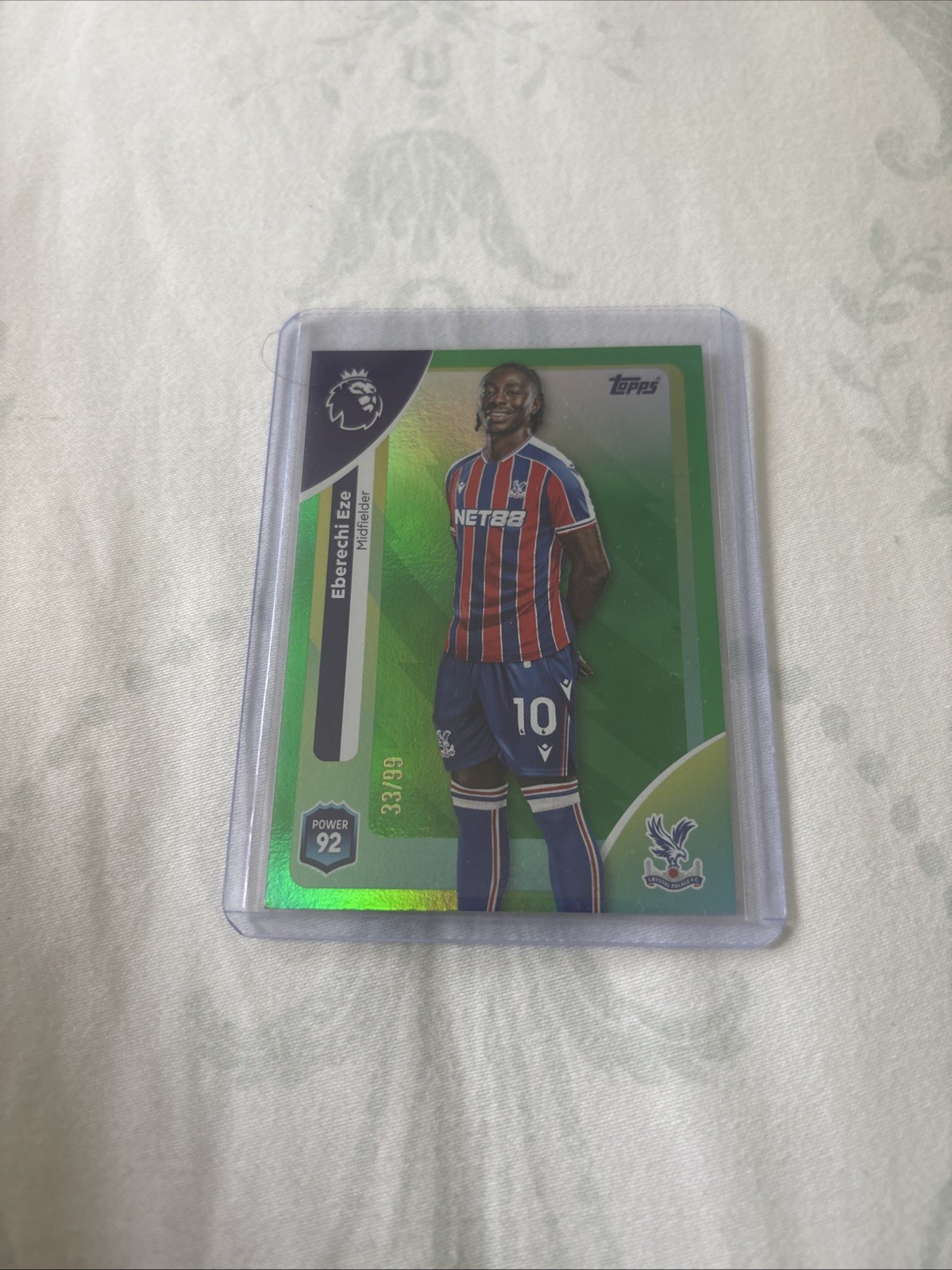 Topps 2025-26 Crystal Palace Eberechi Eze Premier League Card /99 Arsenal for sale on Ebay