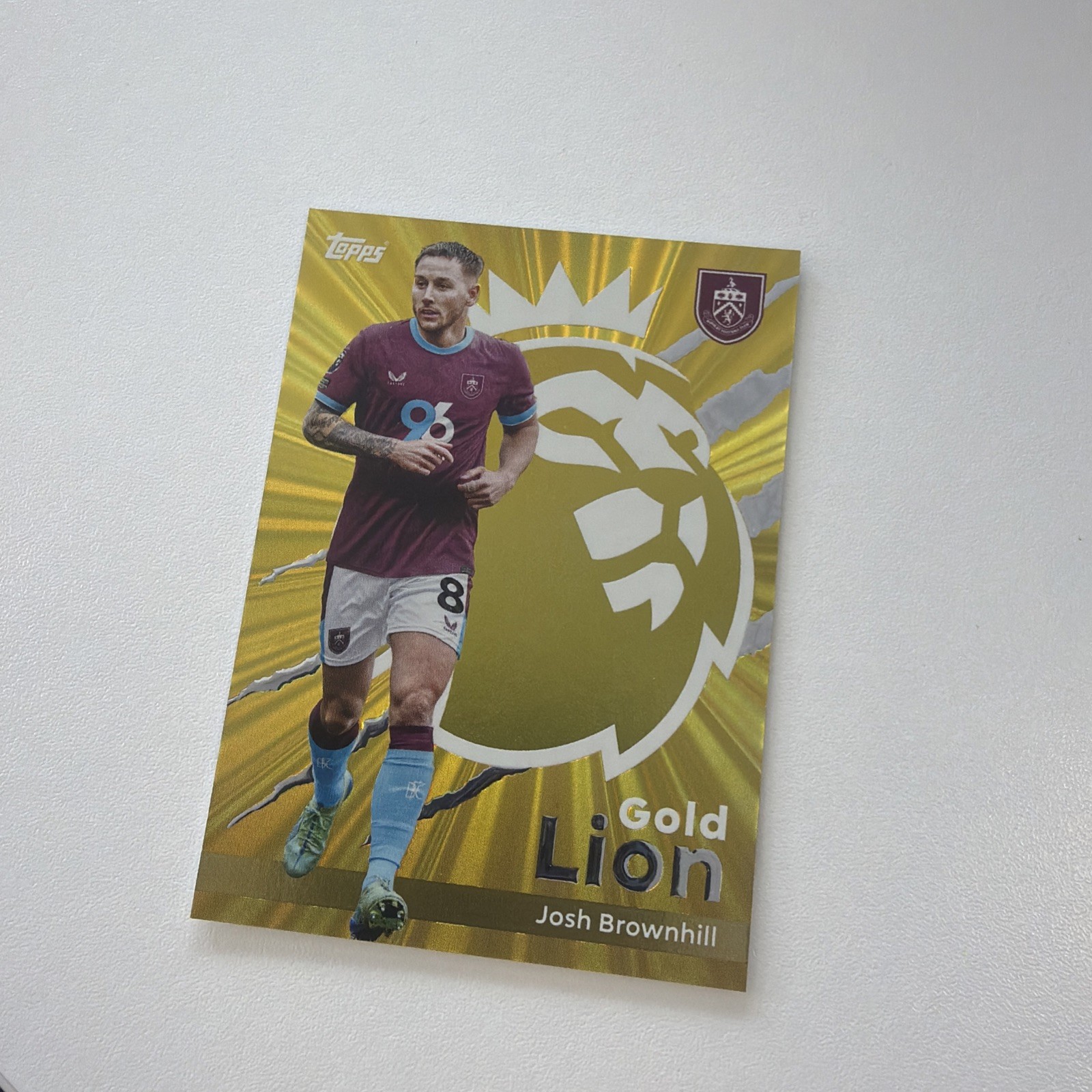 Topps Premier League 2025/2026 Gold Lion Josh Brownhill Burnley #Gl19 for sale on Ebay