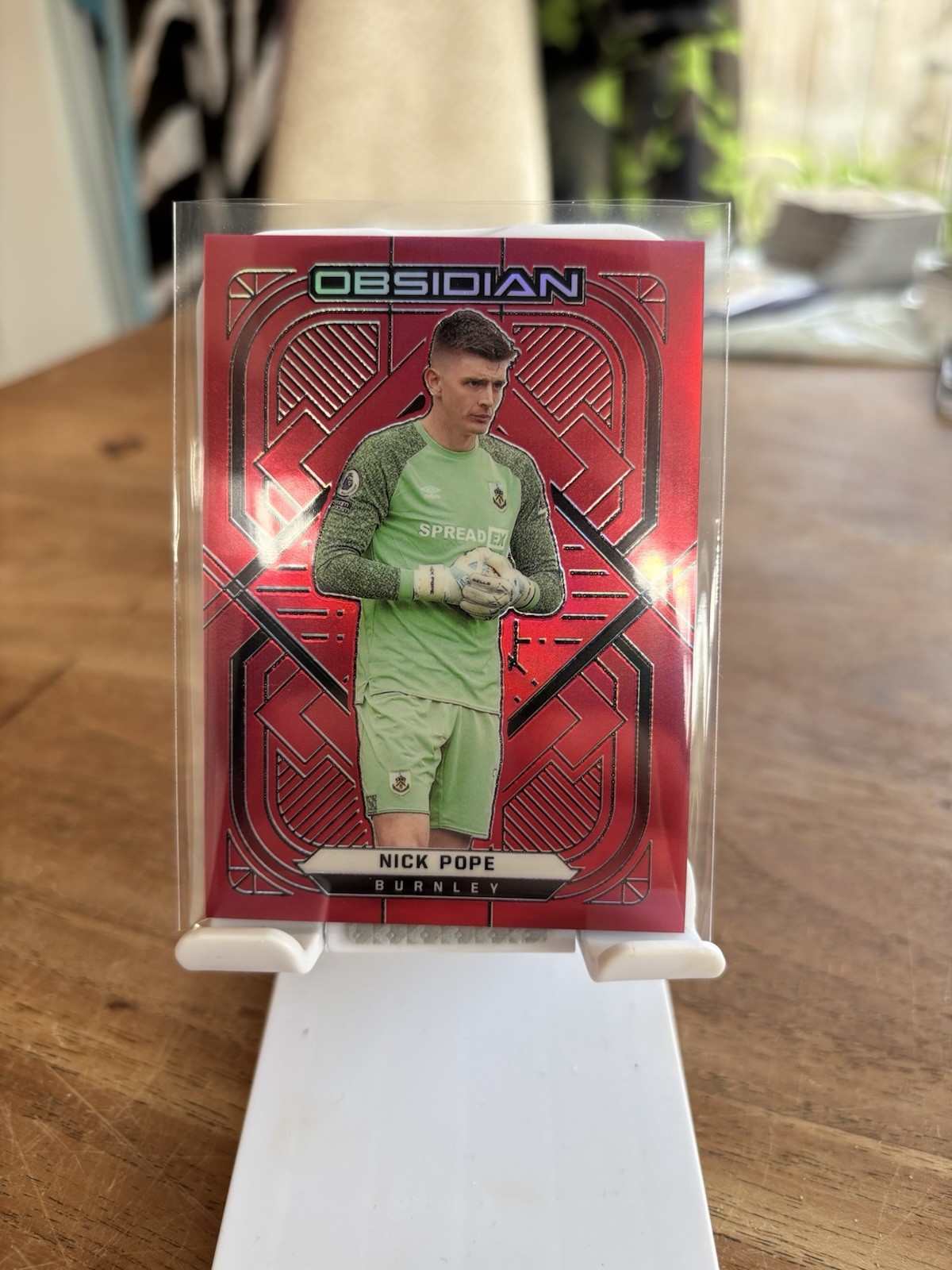 2021-22 Panini Obsidian – Nick Pope (Burnley) – Red Etch Parallel /10 for sale on Ebay