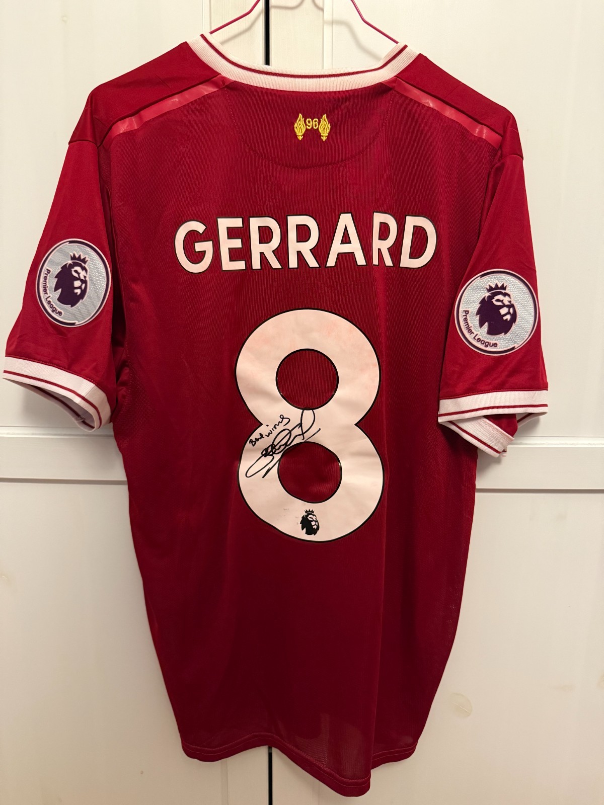 Liverpool FC signed shirt Gerrard jersey signed no matchworn 2017 England for sale on Ebay