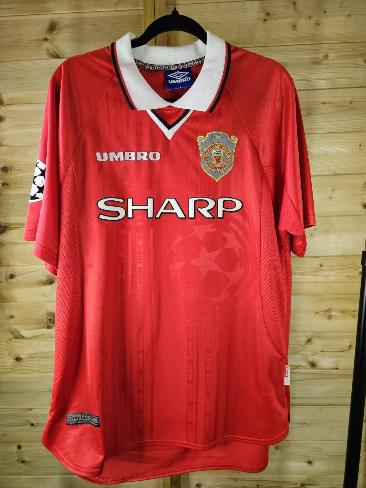 Rare Original Manchester United Treble 1998/1999 1* #2 Neville European Home L  for sale on Ebay