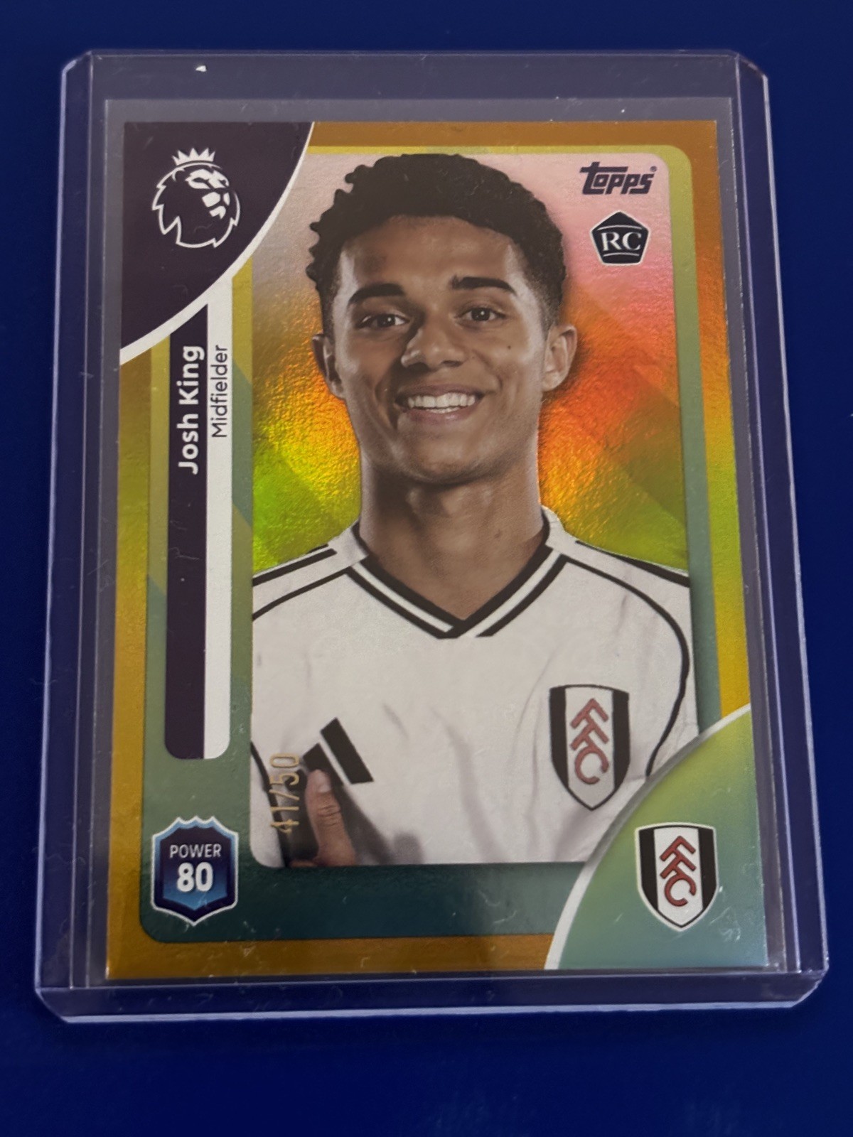 Josh King Numbered 41/50 Topps Rookie Card - Fulham for sale on Ebay