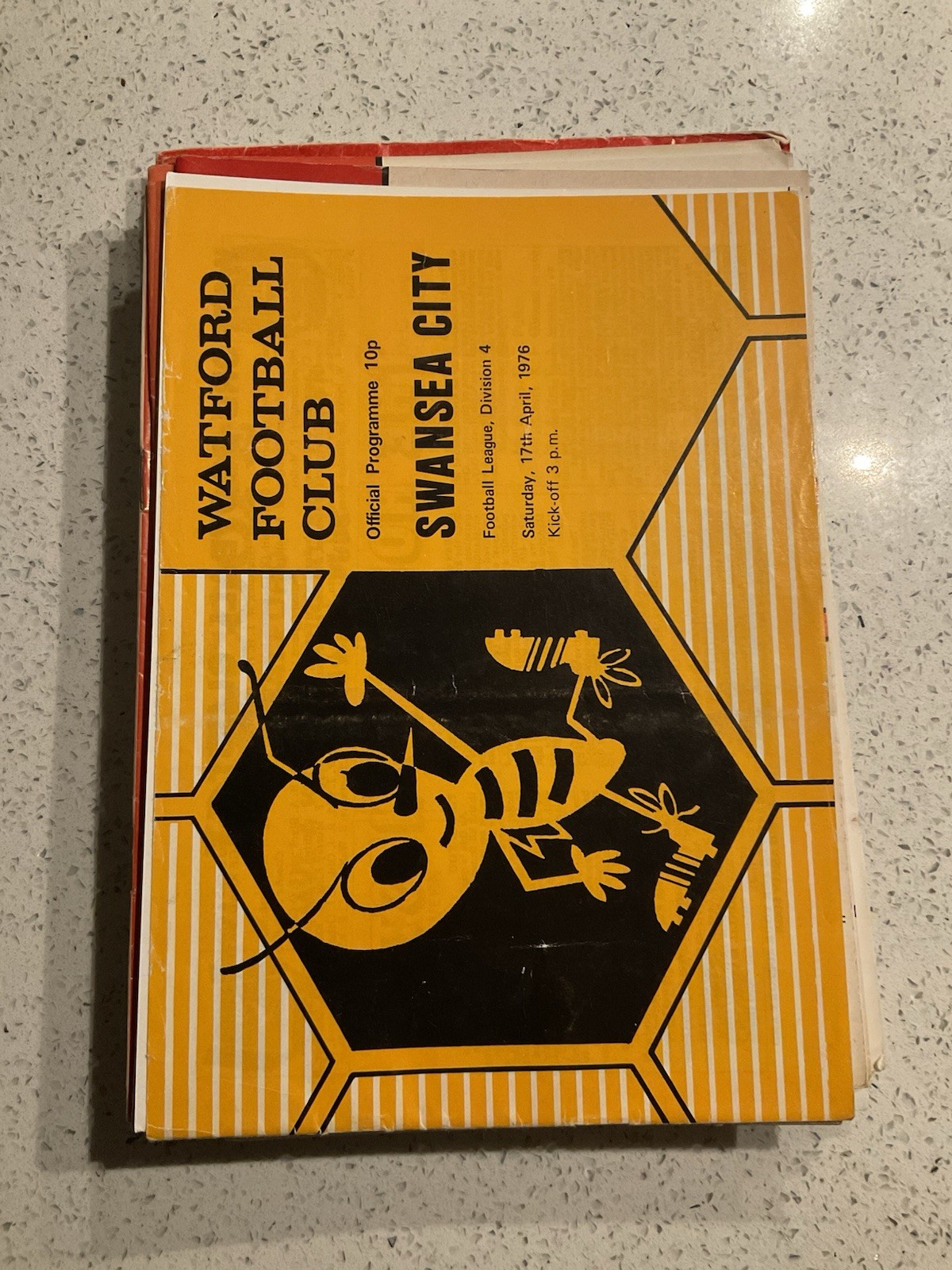 Watford v Swansea City 17th April 1976 for sale on Ebay