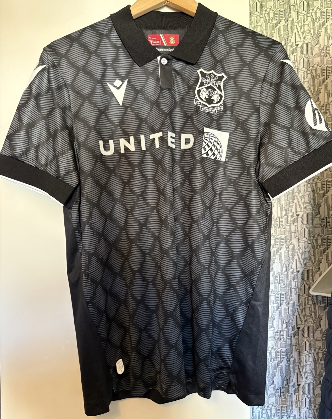 Wrexham Away 2024/25 Shirt Size Medium for sale on Ebay