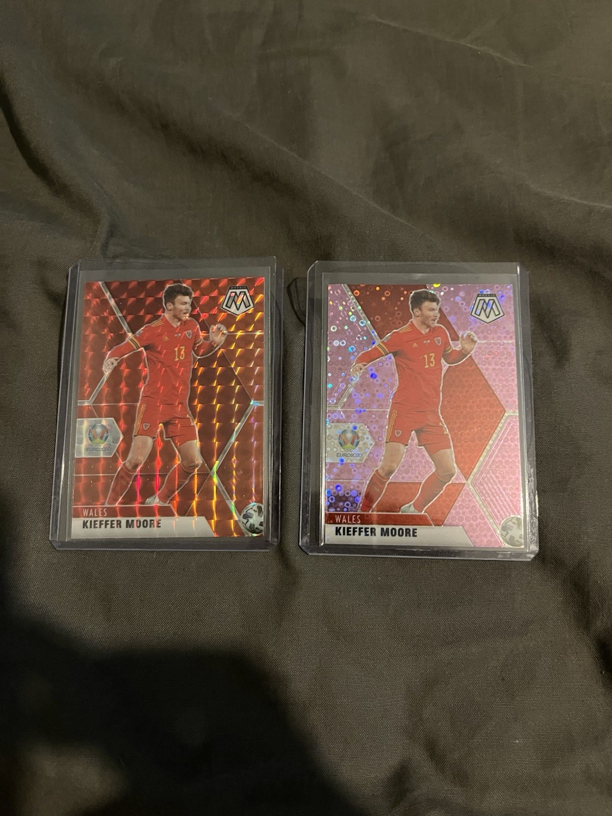 Kieffer Moore /49 Pink Panini Euro 2020 Mosaic Wales Bournemouth Wrexham + red for sale on Ebay