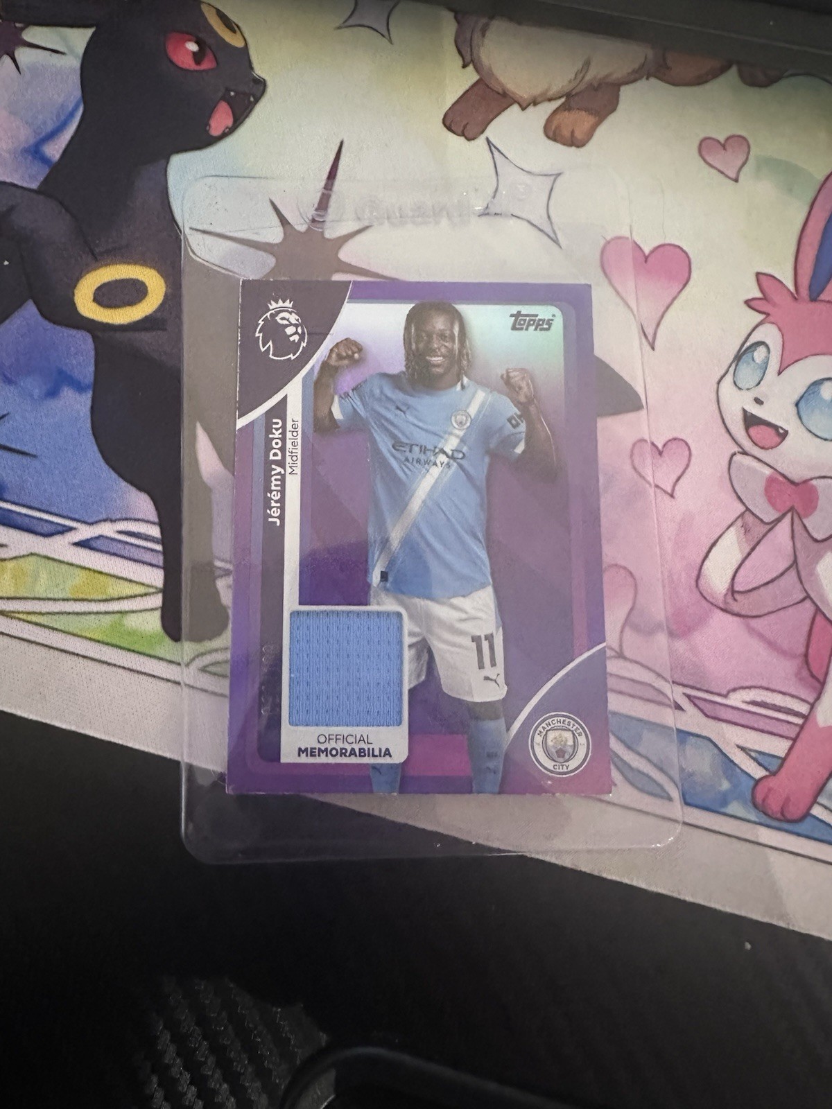 Topps Premier League 2026 Jeremy Doku Relic Manchester City /199 for sale on Ebay
