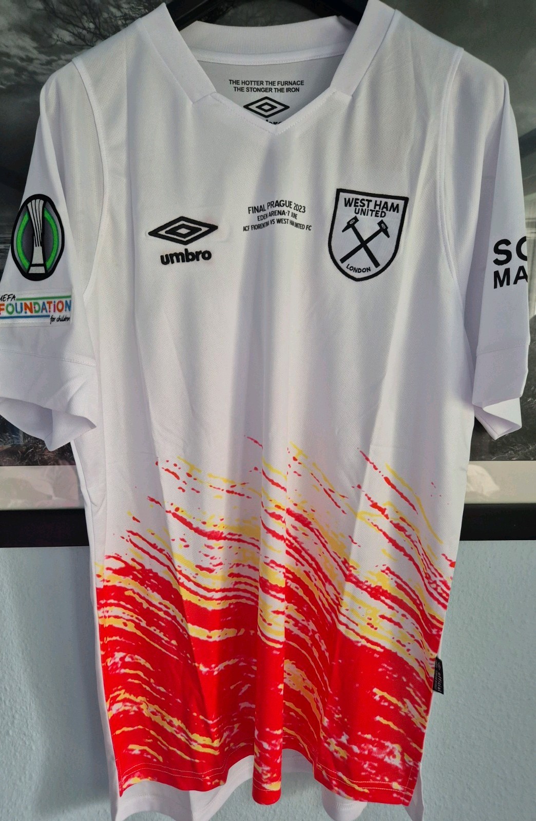 West Ham United v  Fiorentina.  BOWEN-20.  2023.  CL Final Shirt.  Size Large. for sale on Ebay