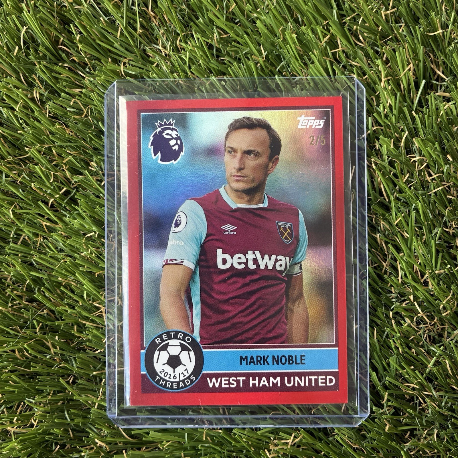 West ham Mark noble 2/5 topps Card for sale on Ebay
