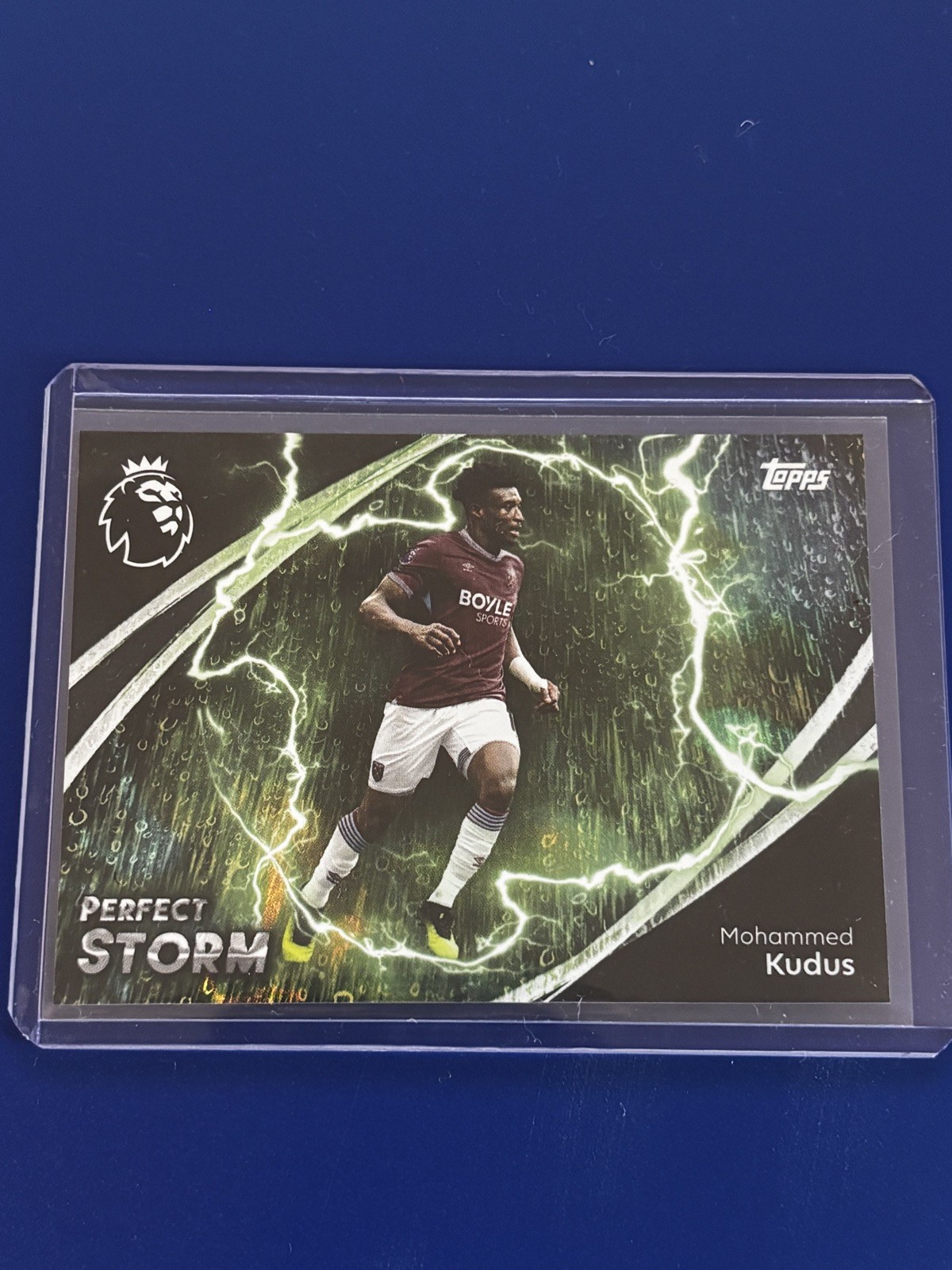 Muhammed Kudos Perfect Storm Rare Topps - West Ham United for sale on Ebay