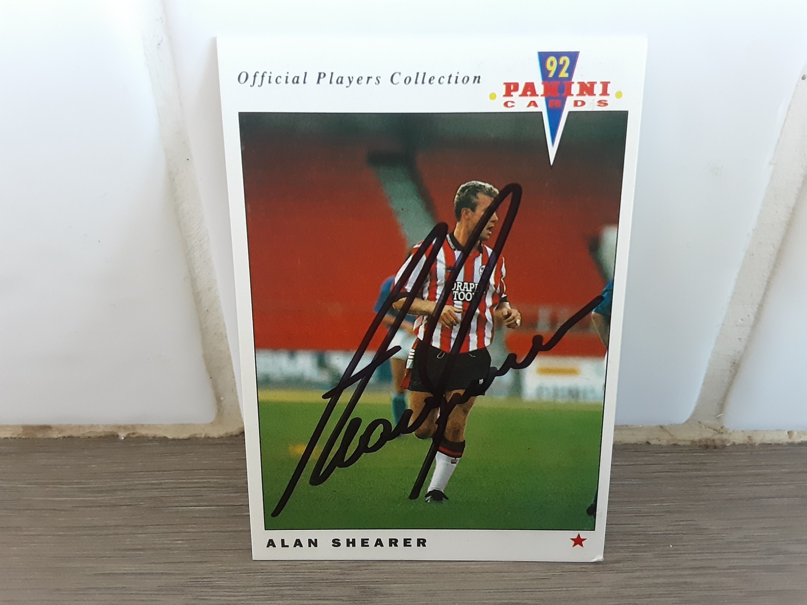 SOUTHAMPTON - ALAN SHEARER Hand Signed Panini Players 92 Football trade card  for sale on Ebay