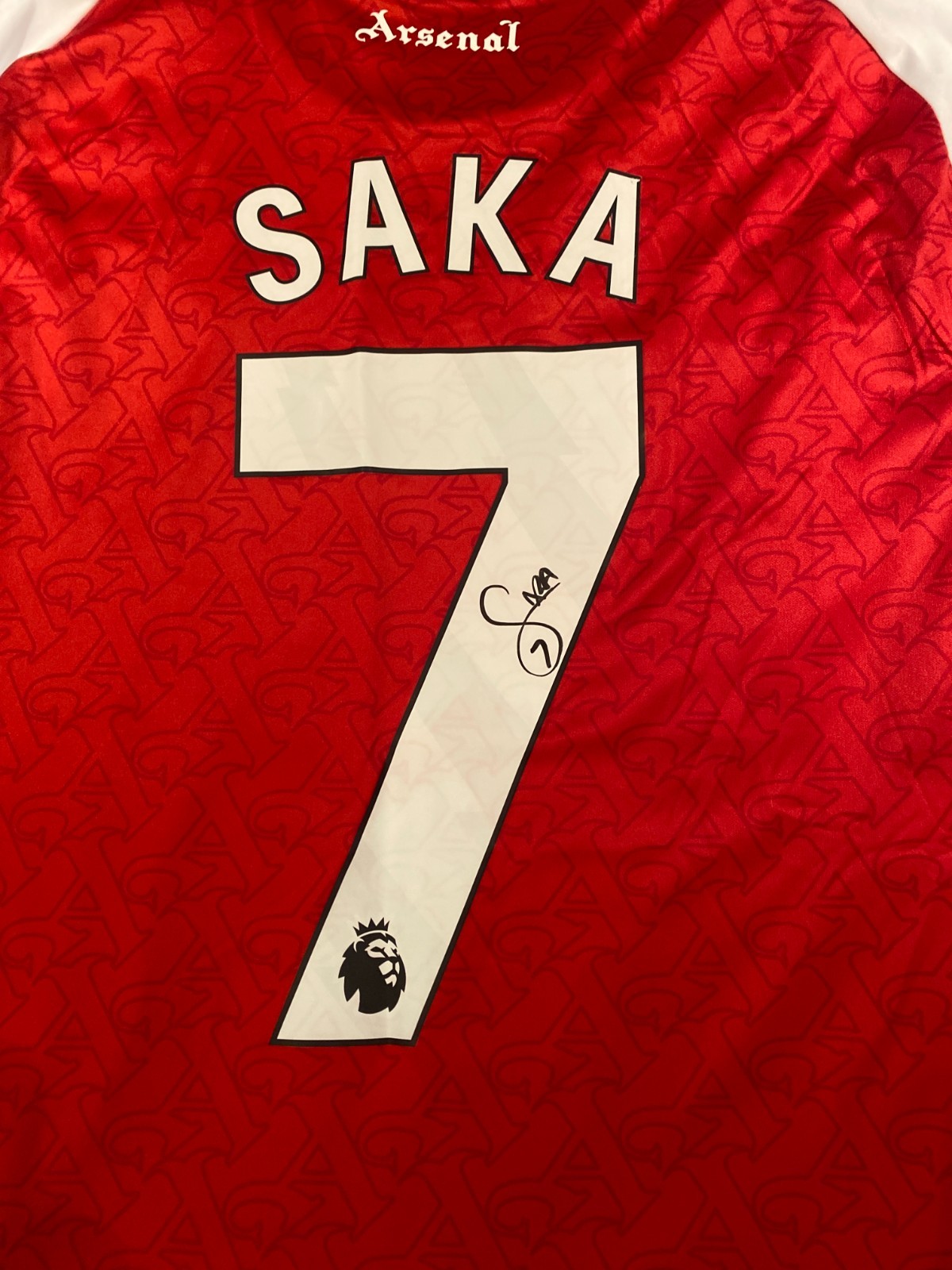 BUKAYO SAKA Hand Signed Arsenal 25/26 #7 Home Shirt Certified COA Autograph BIDS for sale on Ebay
