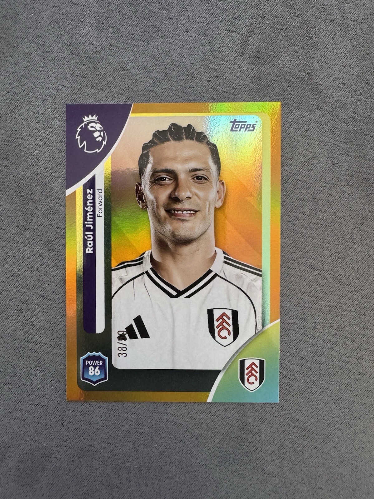 Topps Premier League 2026 - Raul Jimenez Gold Parallel /50 Fulham for sale on Ebay
