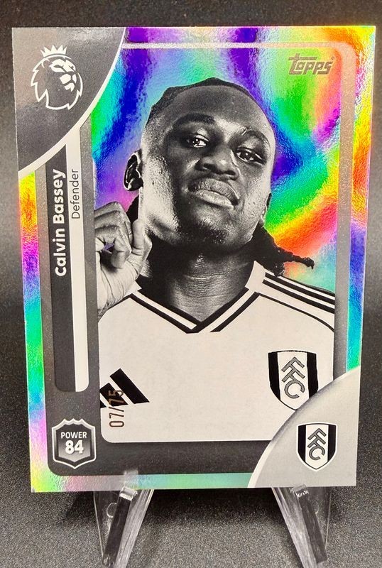 Topps Premier League 25/26 2026 # Calvin Bassey # 147 # Fulham # Parallel /75 for sale on Ebay