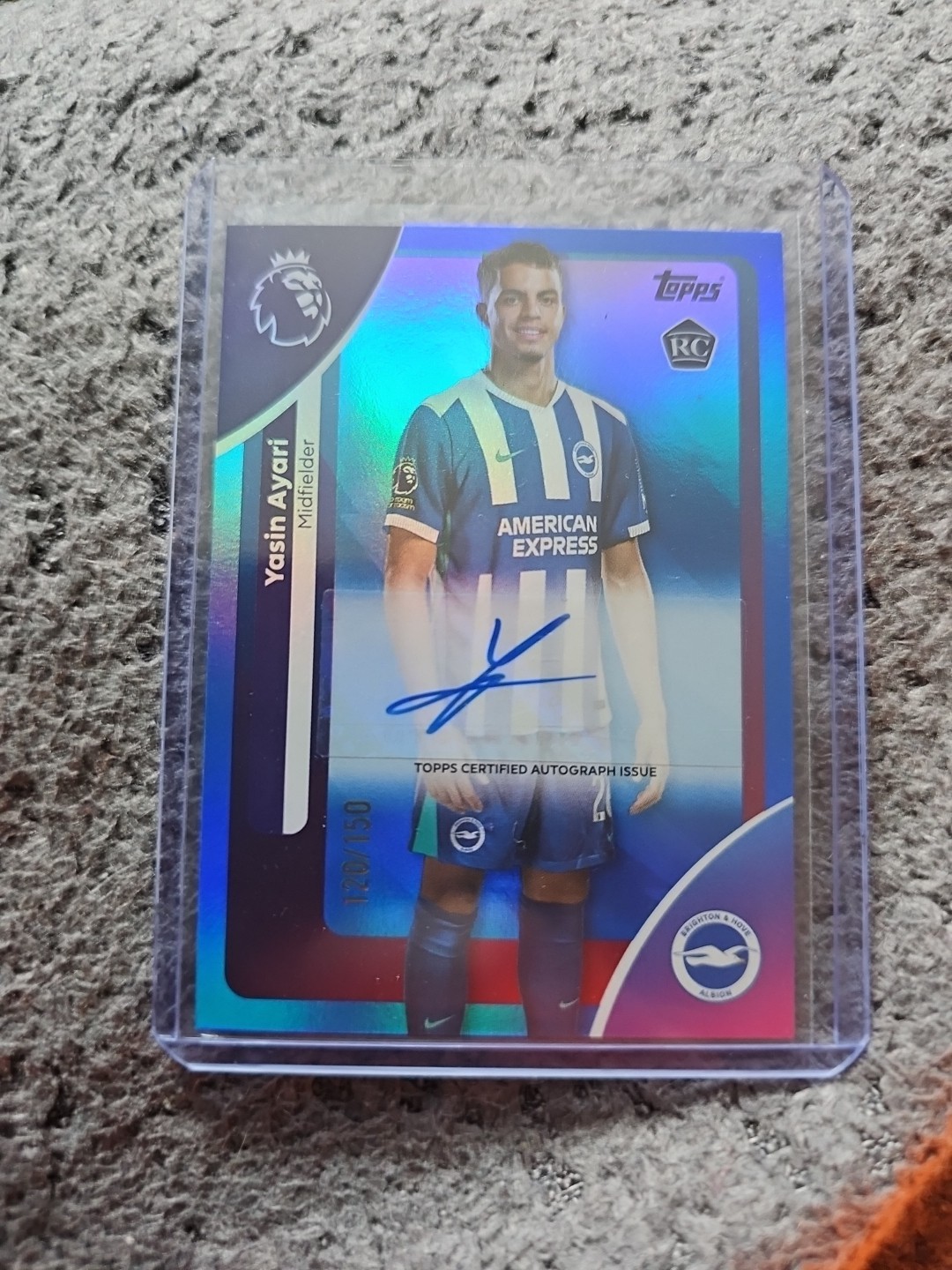 Topps Premier League 2025/2026 Yasin Ayari Brighton Autograph Numbered 120/150 for sale on Ebay