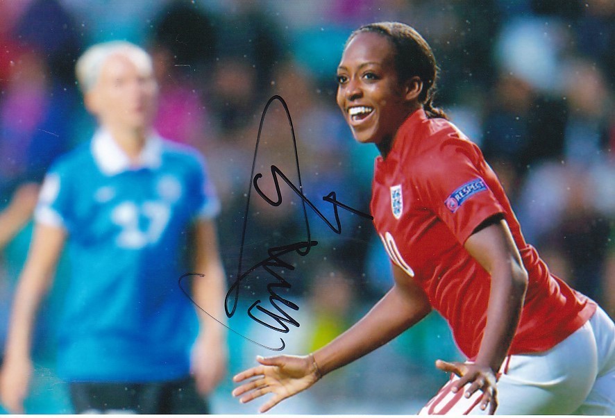 DANIELLE CARTER  6 x 4  Signed Photo  Brighton Reading Arsenal. & England Foward for sale on Ebay