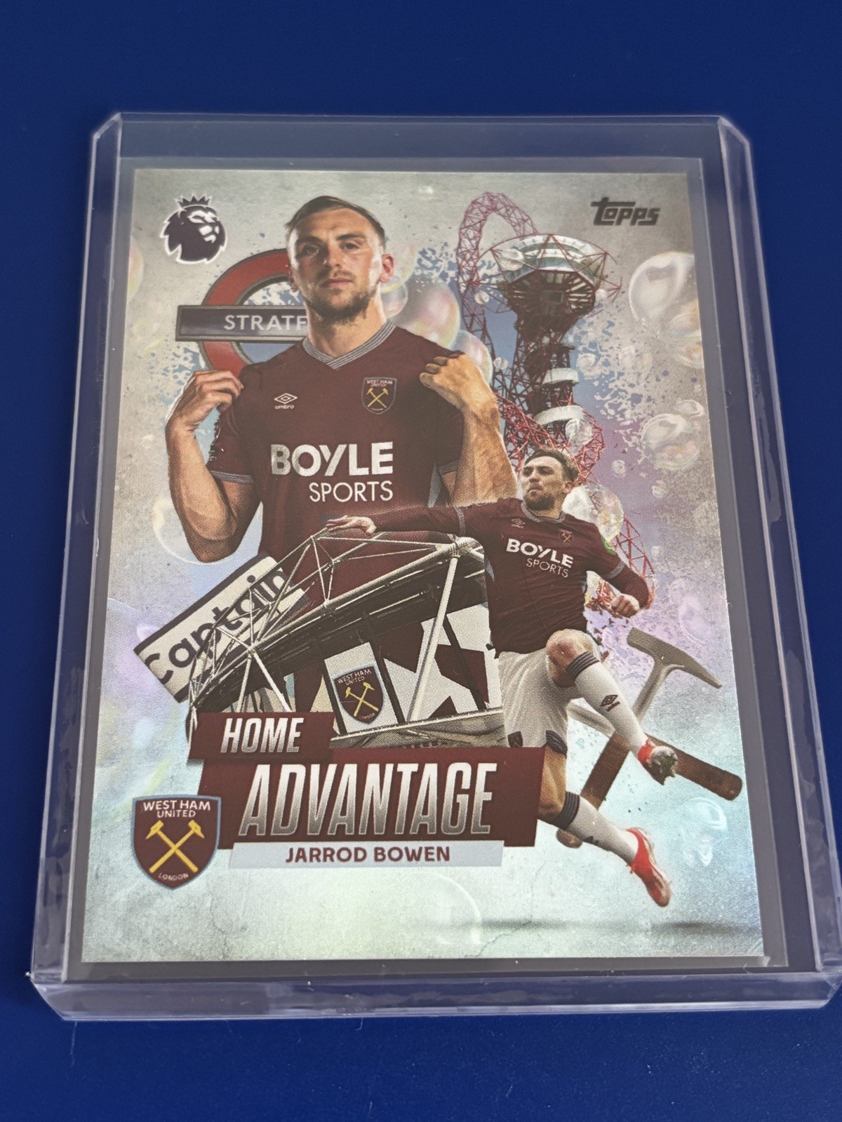 Rare Hit Home Advantage Topps card - West Ham United for sale on Ebay
