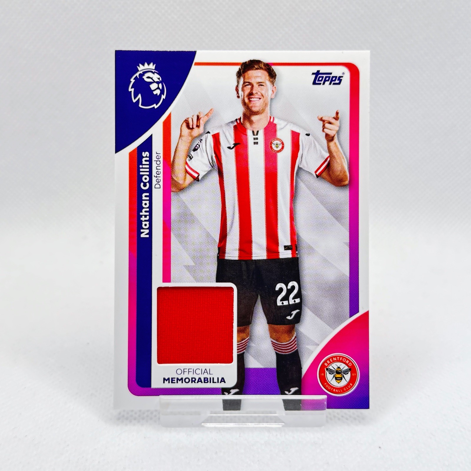 2026 Topps Premier League Nathan Collins Player Worn Relic Card - Brentford for sale on Ebay