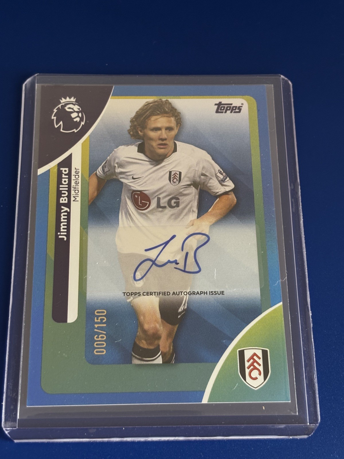 Jimmy Bullard Auto Numbered 6/150 Topps - Fulham for sale on Ebay