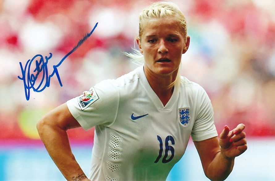 KATIE CHAPMAN  6 x 4  Signed Photo   Ex Arsenal Chicago Chelsea Fulham & England for sale on Ebay