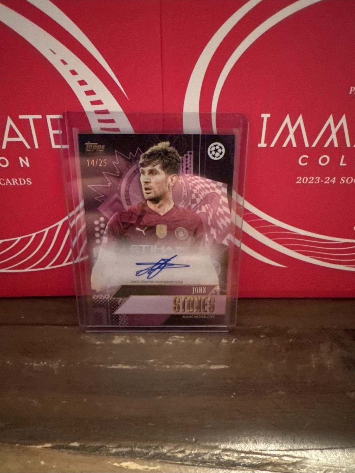 Topps Gold 2024 Manchester City John Stones Auto 14/25 for sale on Ebay